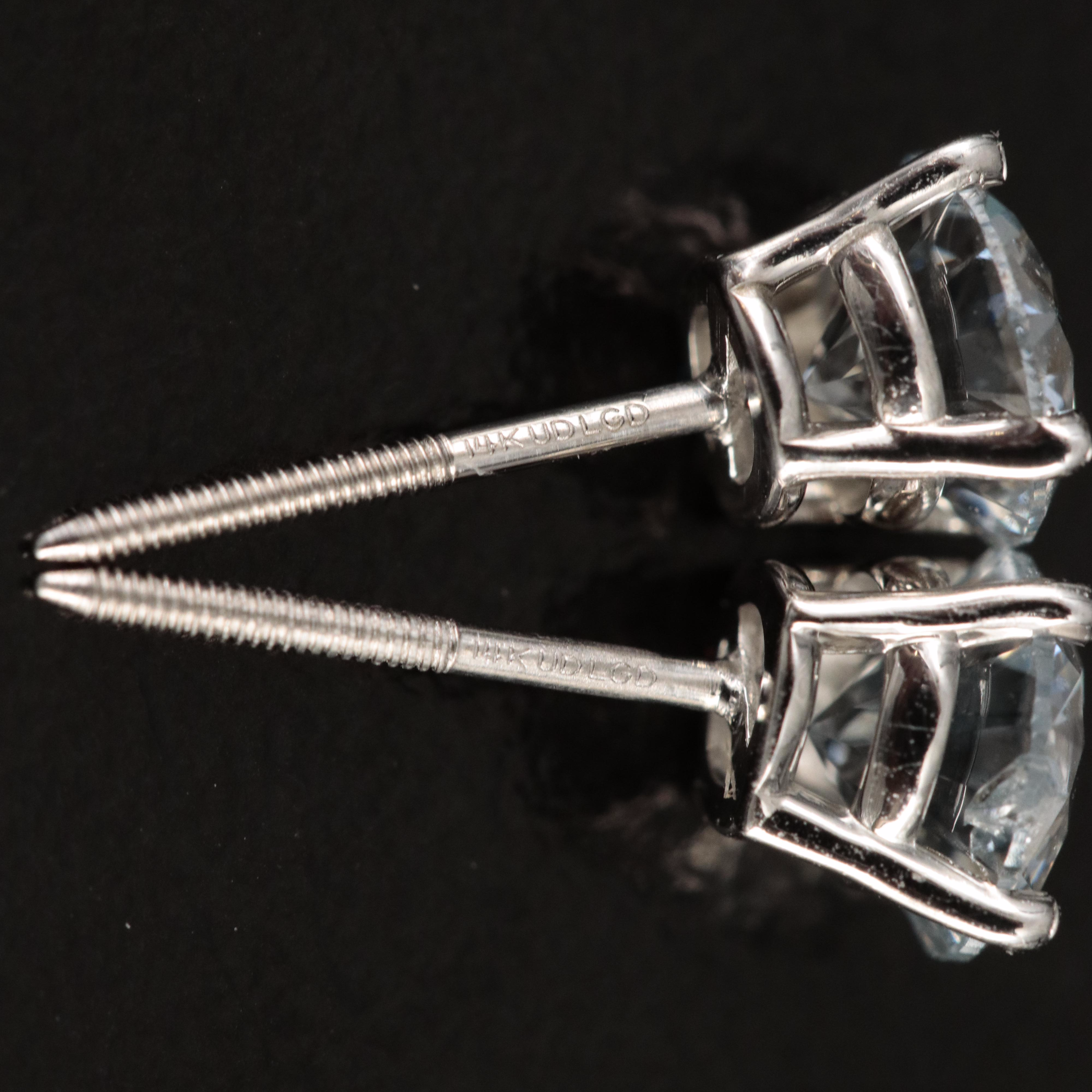 14K 1.18 CTW Lab Grown Diamond Stud Earrings