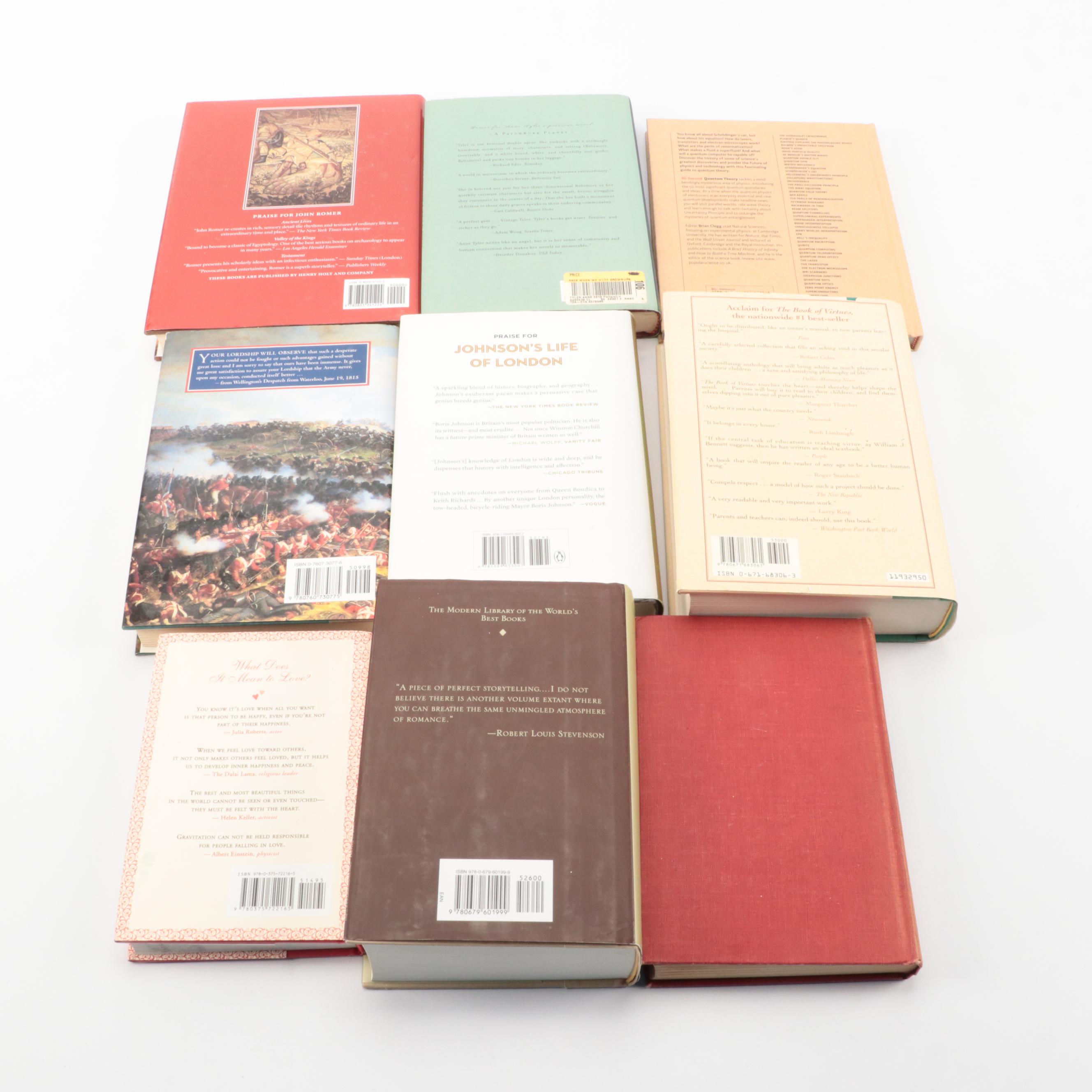 First Edition "Back When We Were Grownups" by Anne Tyler and More Books