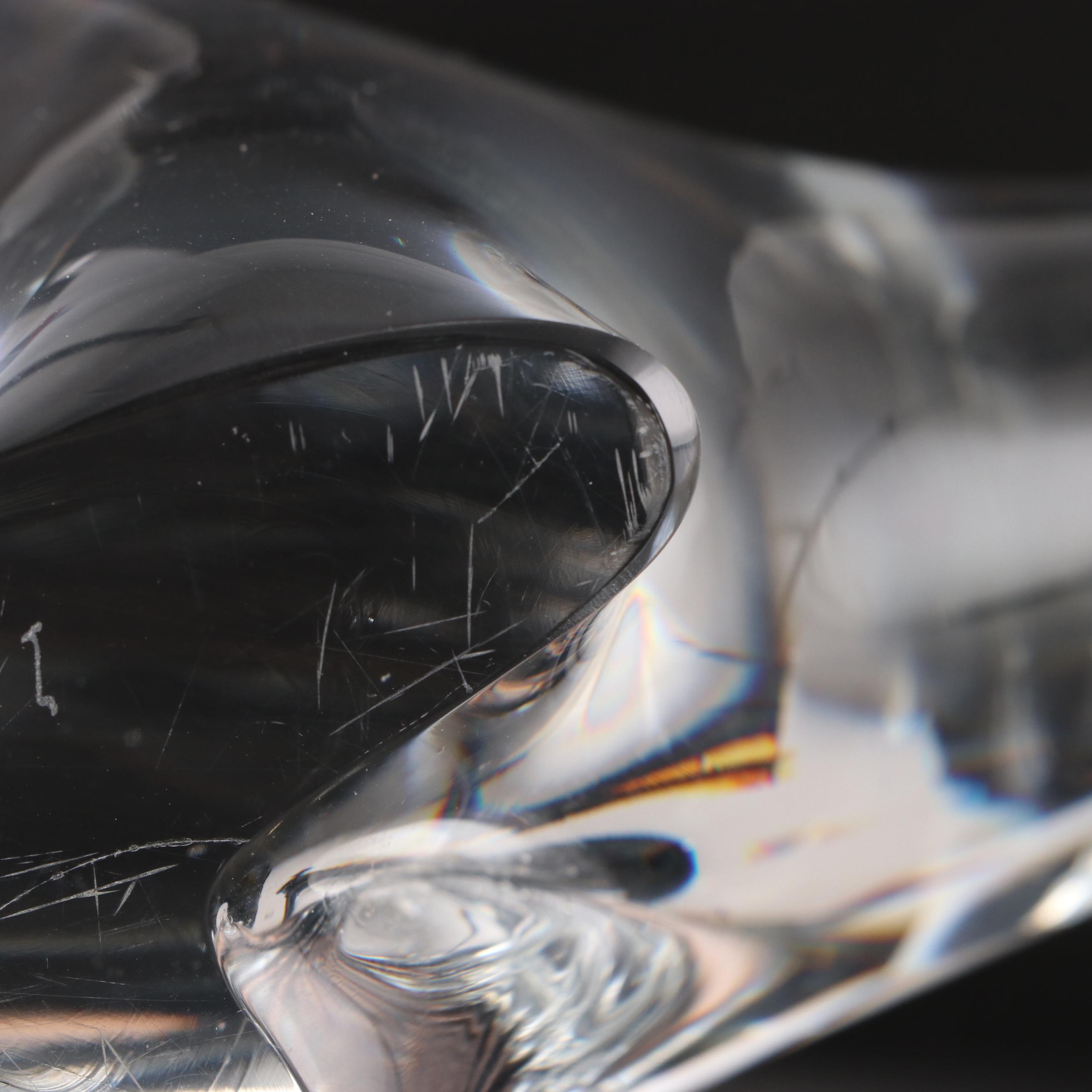 Folke Walving for Målerås Glassworks Swedish Crystal Polar Bear Figurine