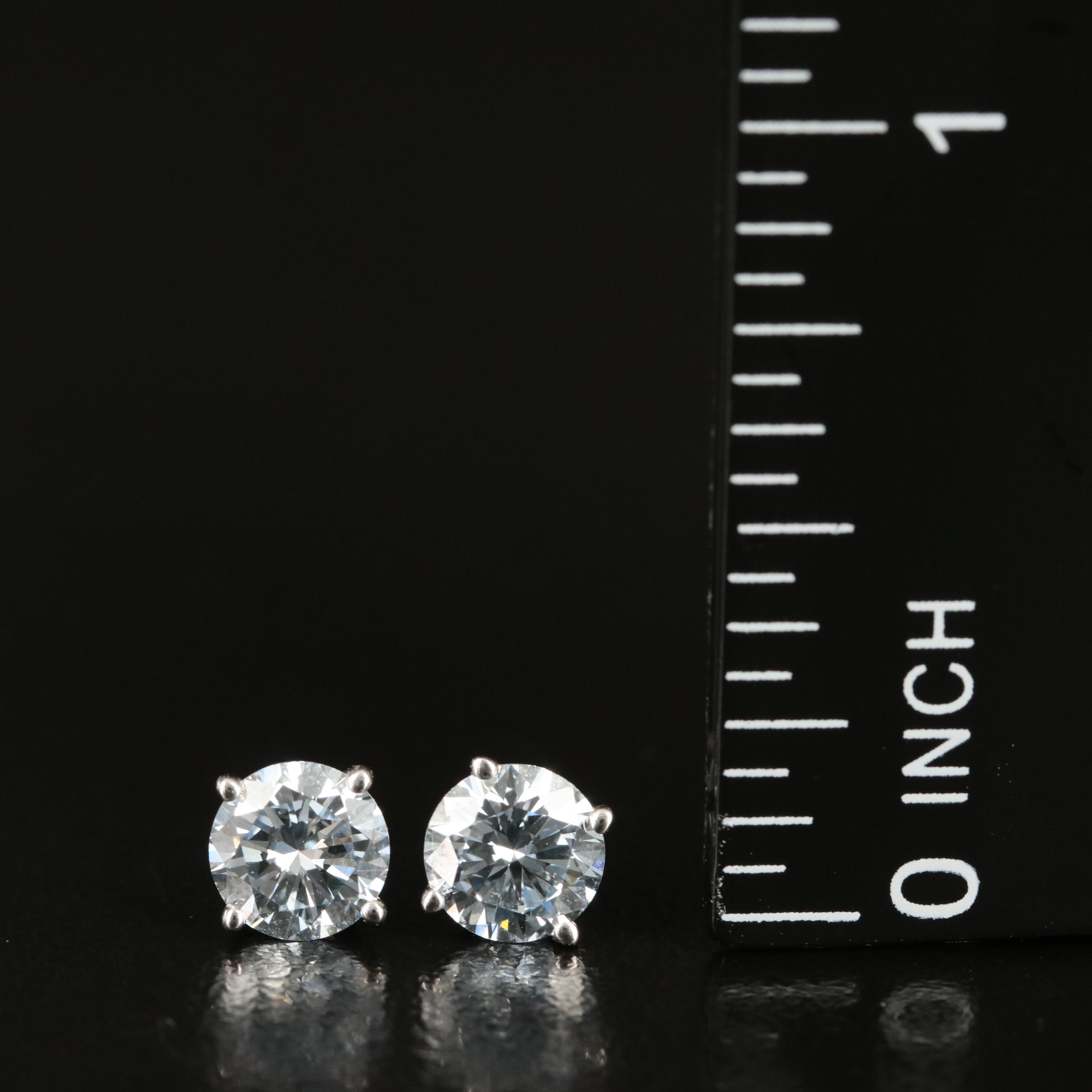 14K Lab Grown Diamond Stud Earrings
