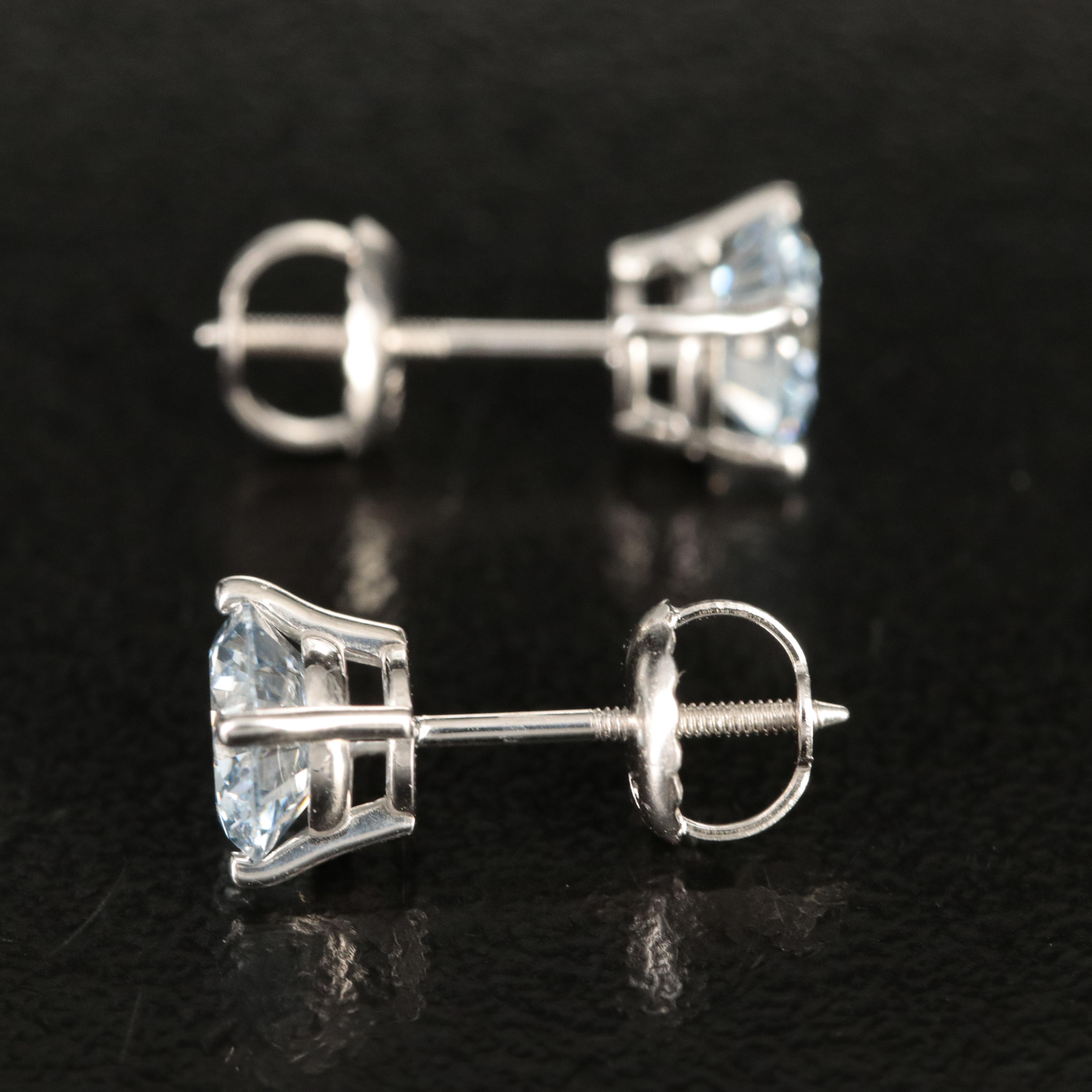 14K Lab Grown Diamond Stud Earrings