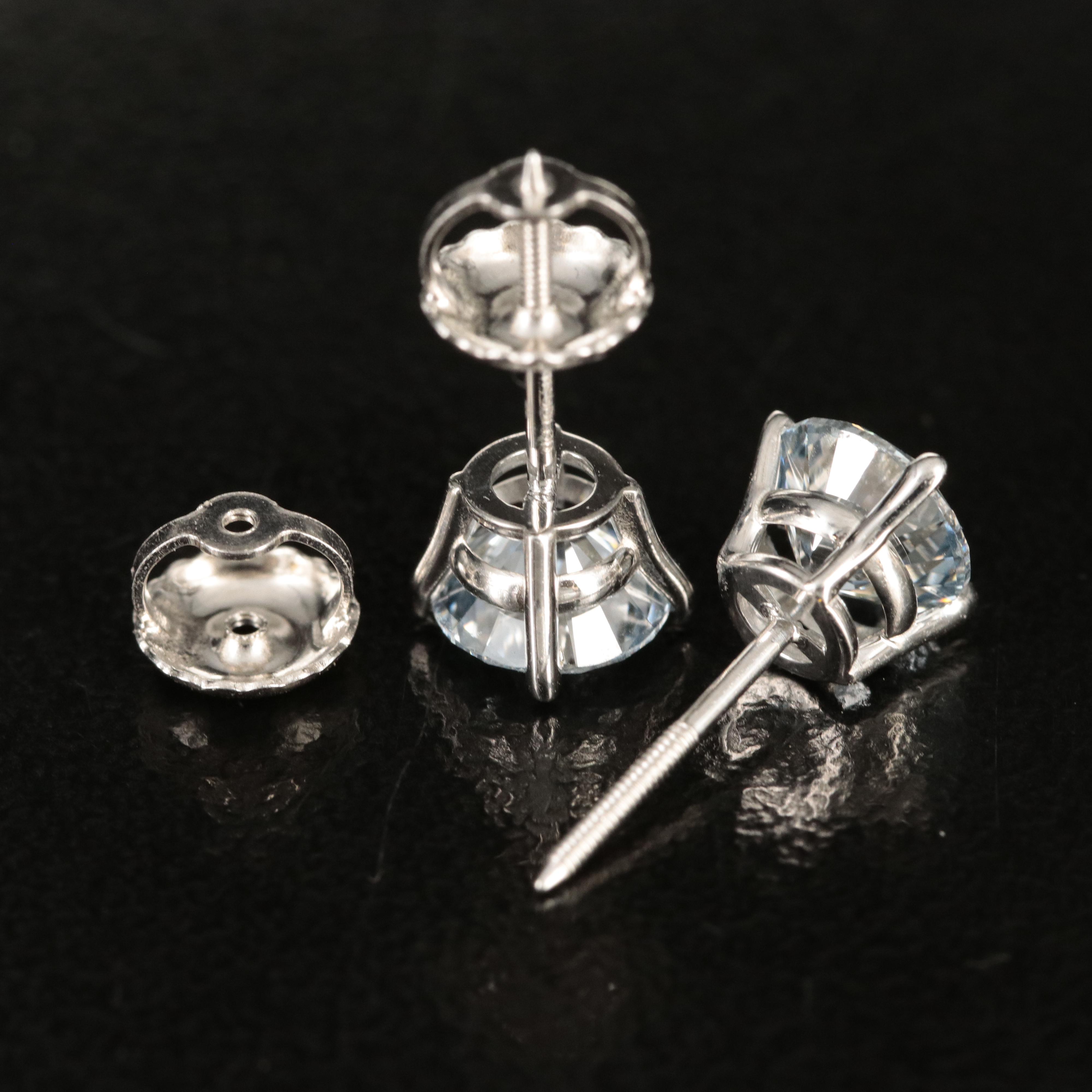 14K Lab Grown Diamond Stud Earrings