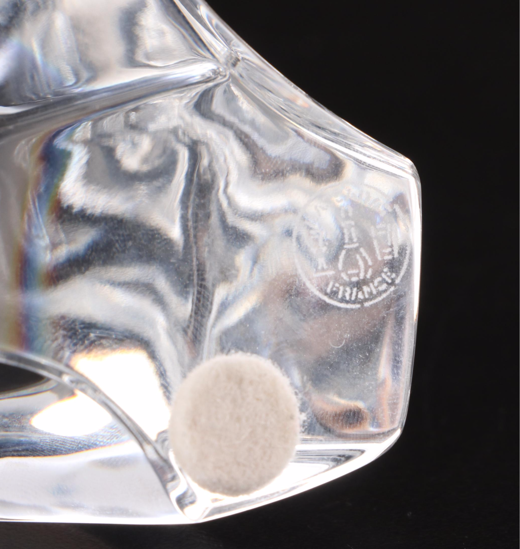 Baccarat Crystal Polar Bear and Grizzly Bear Figurines