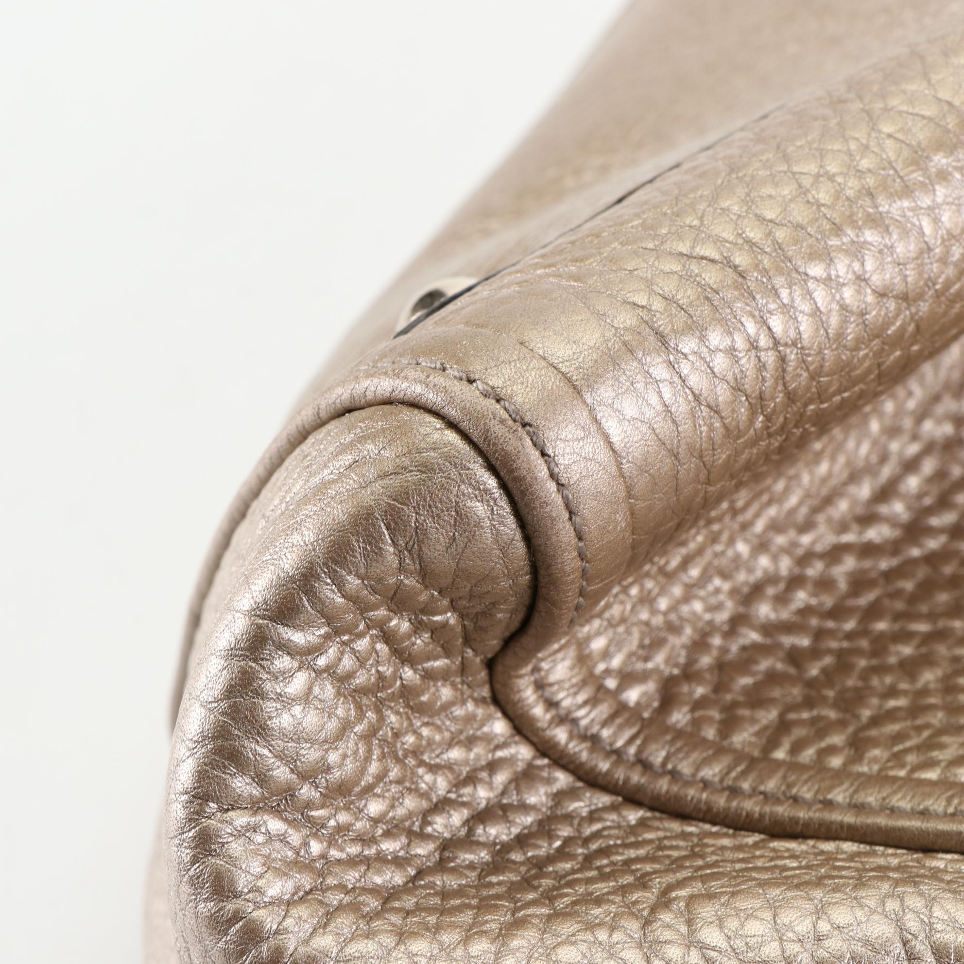 Gucci Soho Metallic Leather Handbag with Tassel