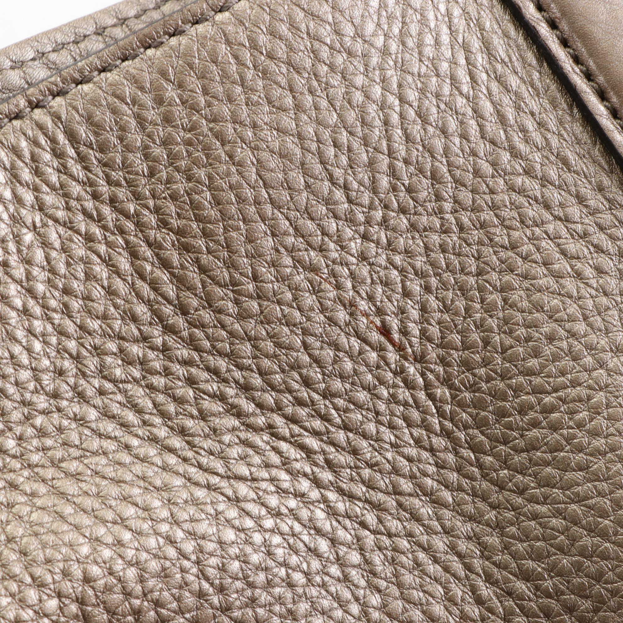 Gucci Soho Metallic Leather Handbag with Tassel