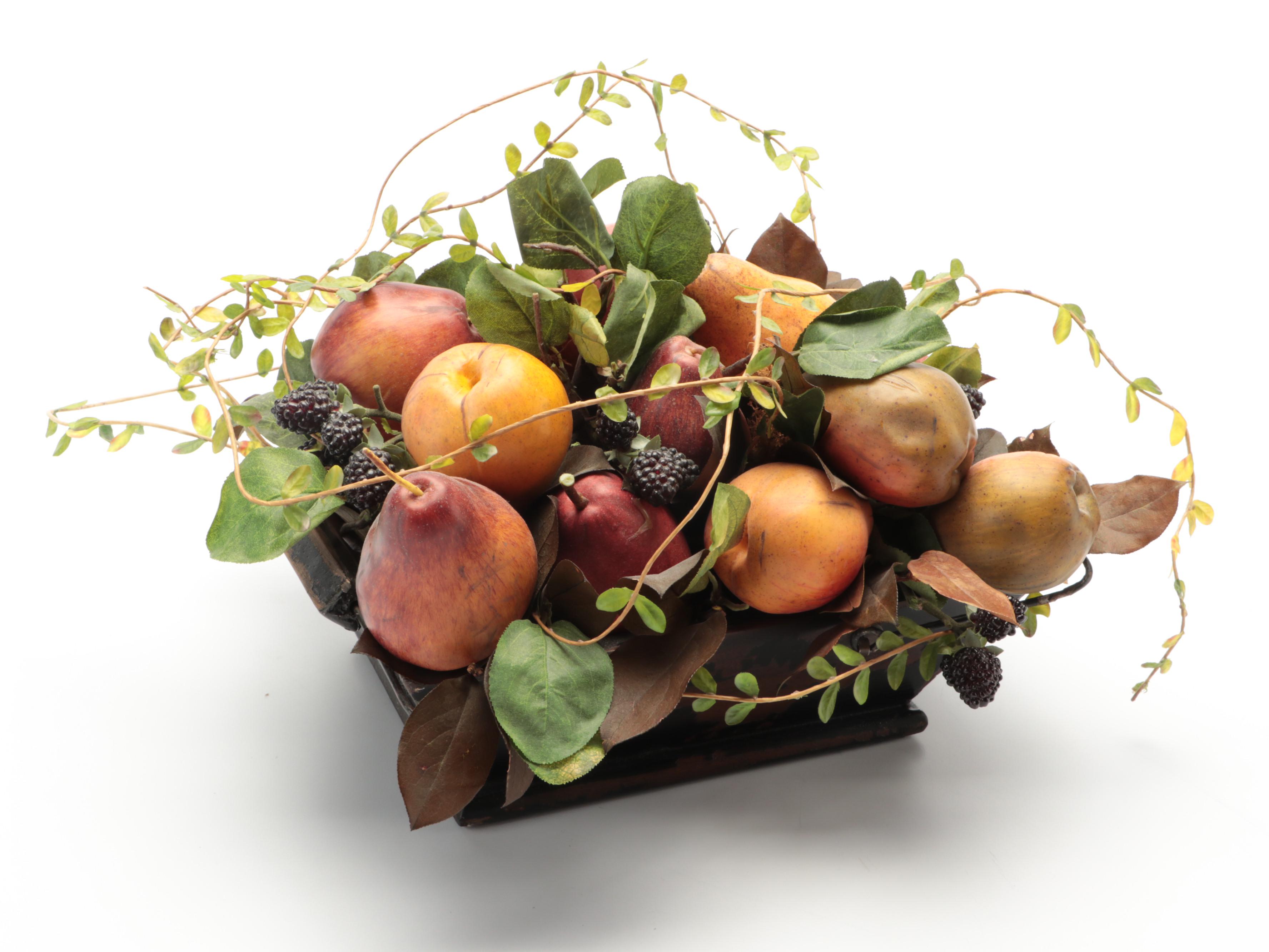 Artificial Greenery in Planters and Other Faux Plant Arrangements