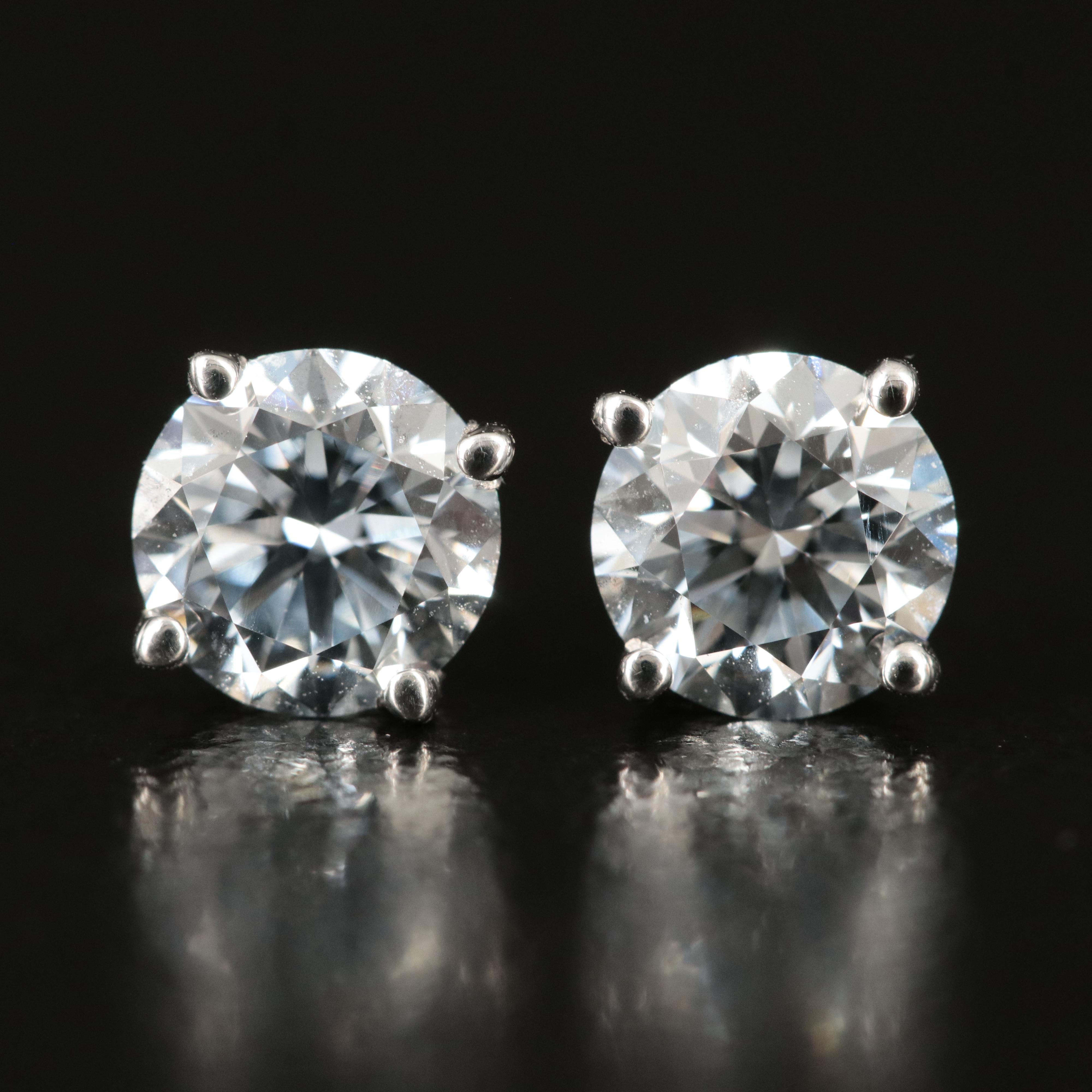 14K 1.16 CTW Lab Grown Diamond Stud Earrings