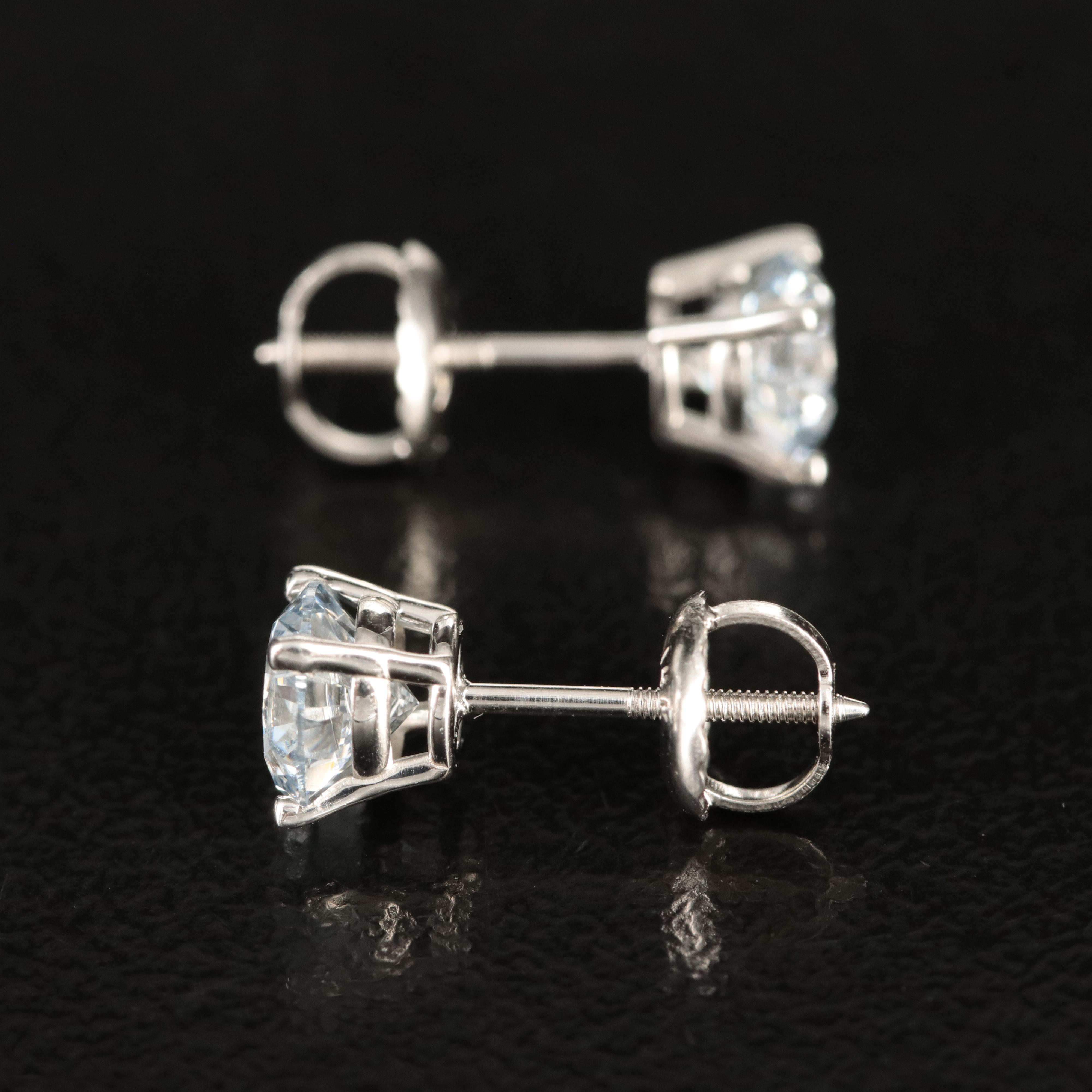 14K 1.16 CTW Lab Grown Diamond Stud Earrings