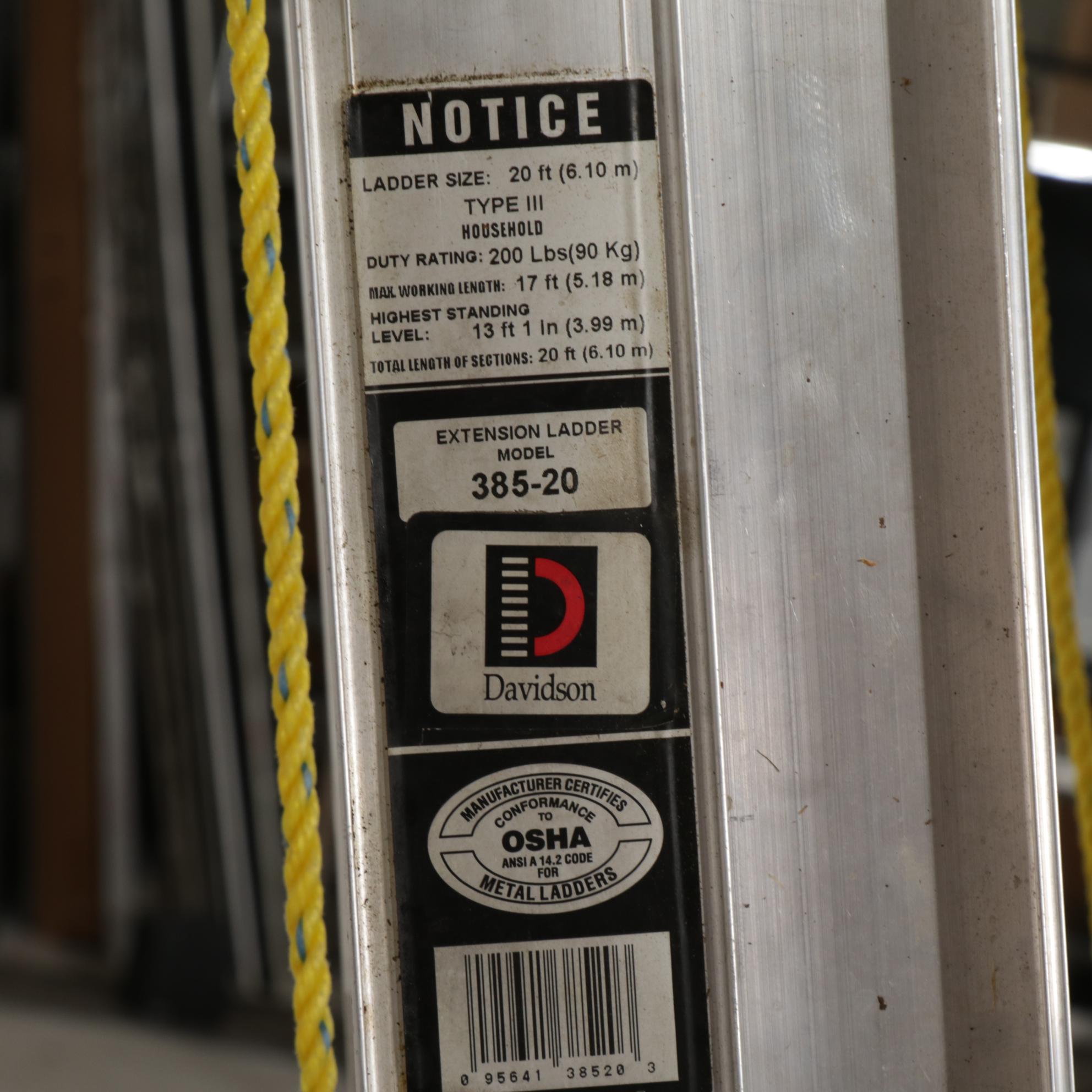 Husky Aluminum Stepladder With Davidson and Louisville Extension Ladders