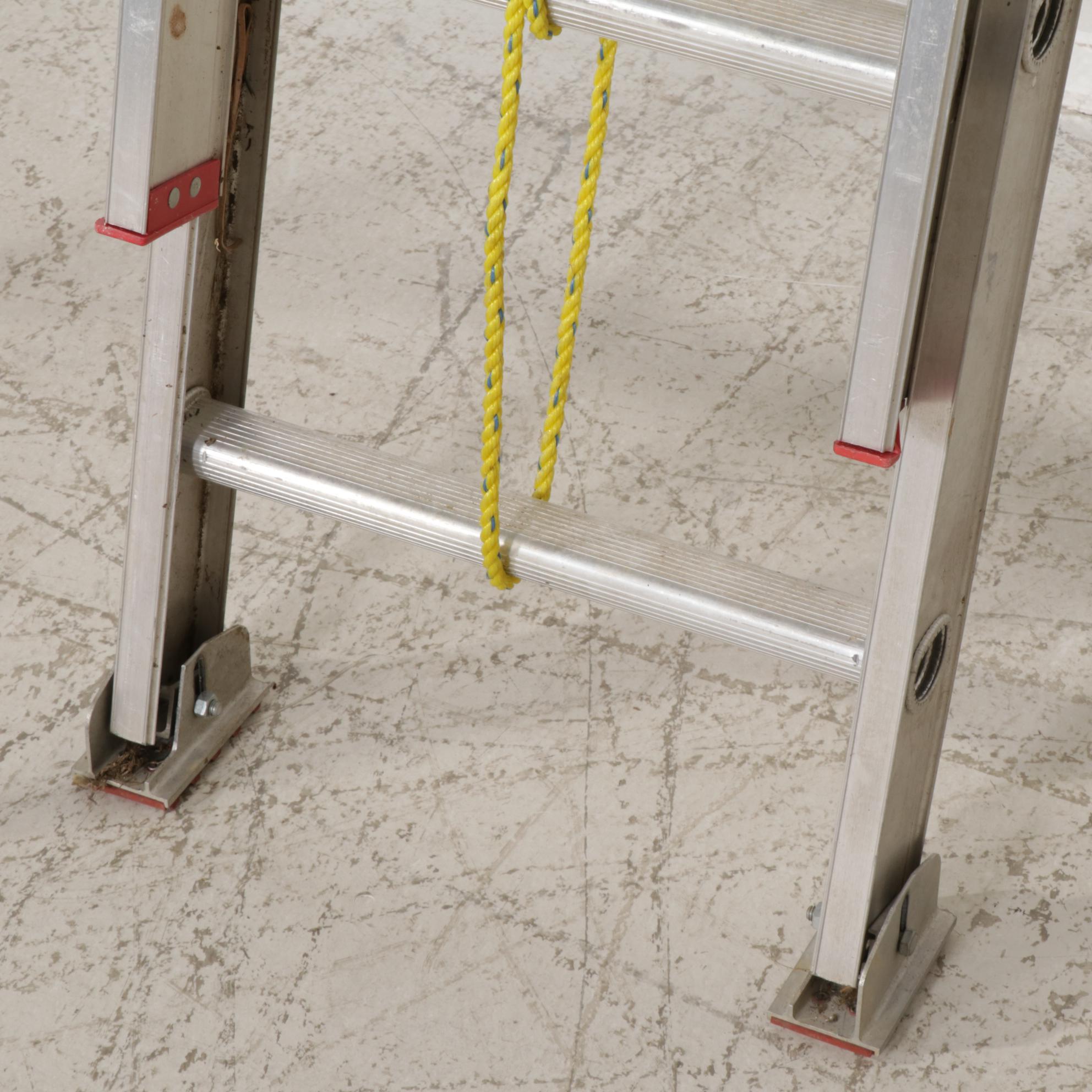 Husky Aluminum Stepladder With Davidson and Louisville Extension Ladders
