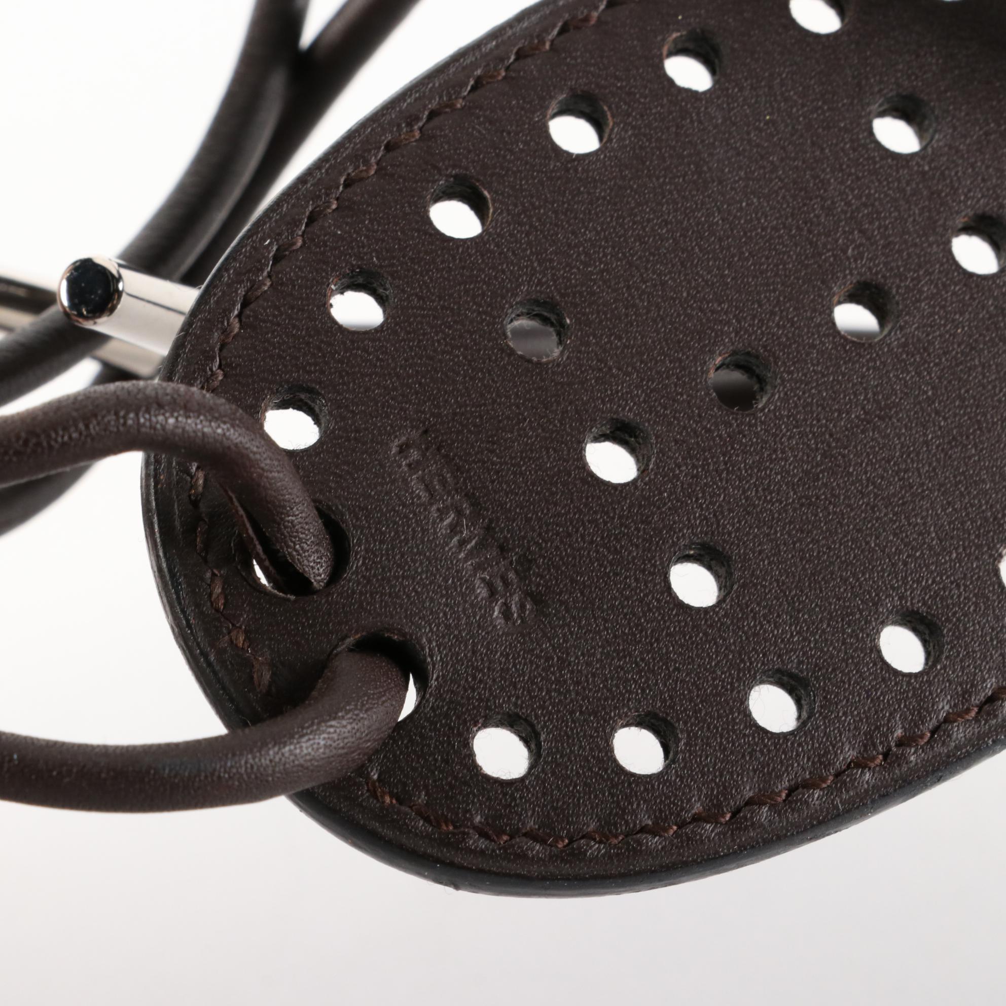 Hermès Mirage H Tie Belt in Dark Brown Chamonix Leather