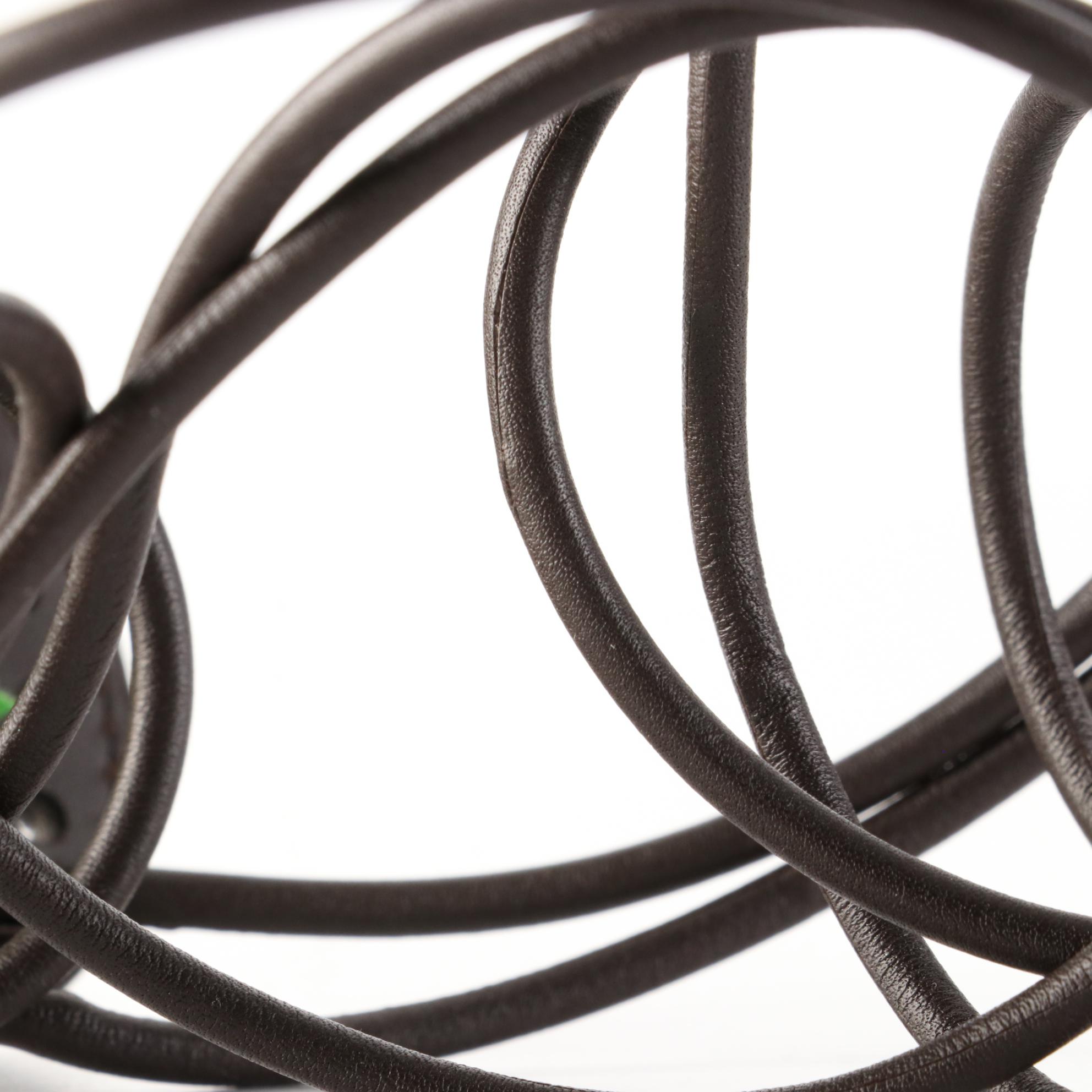 Hermès Mirage H Tie Belt in Dark Brown Chamonix Leather