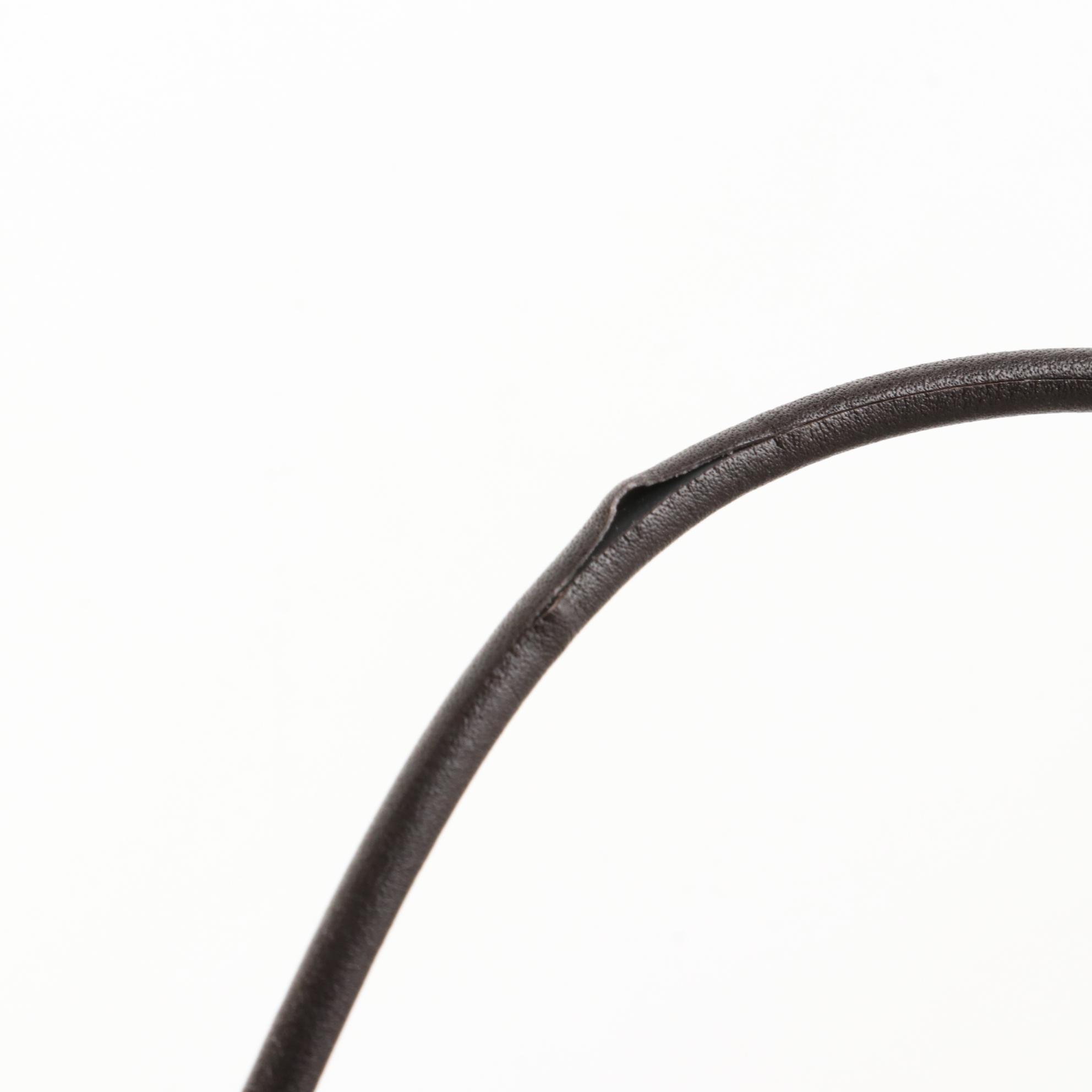 Hermès Mirage H Tie Belt in Dark Brown Chamonix Leather