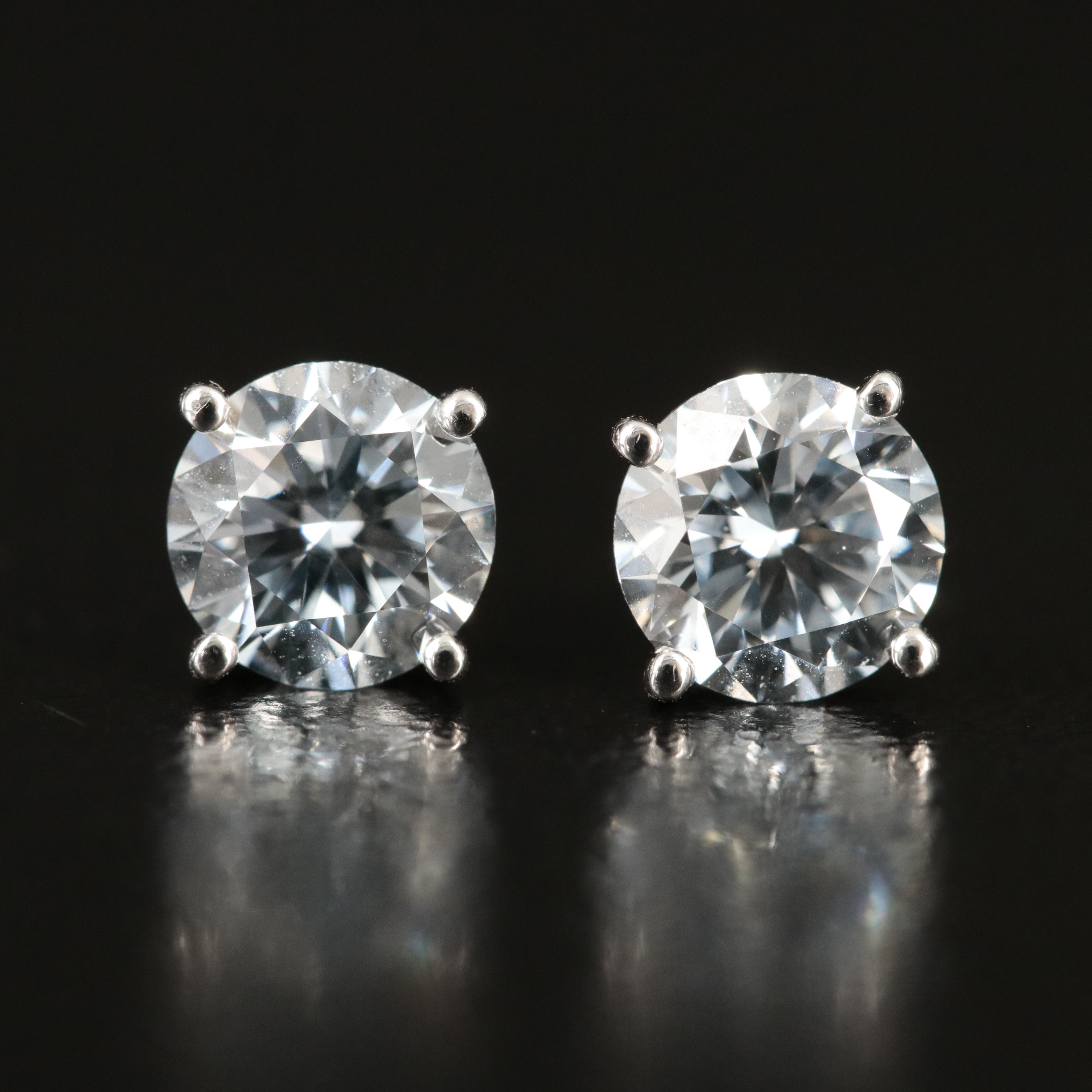 14K 1.26 CTW Lab Grown Diamond Stud Earrings