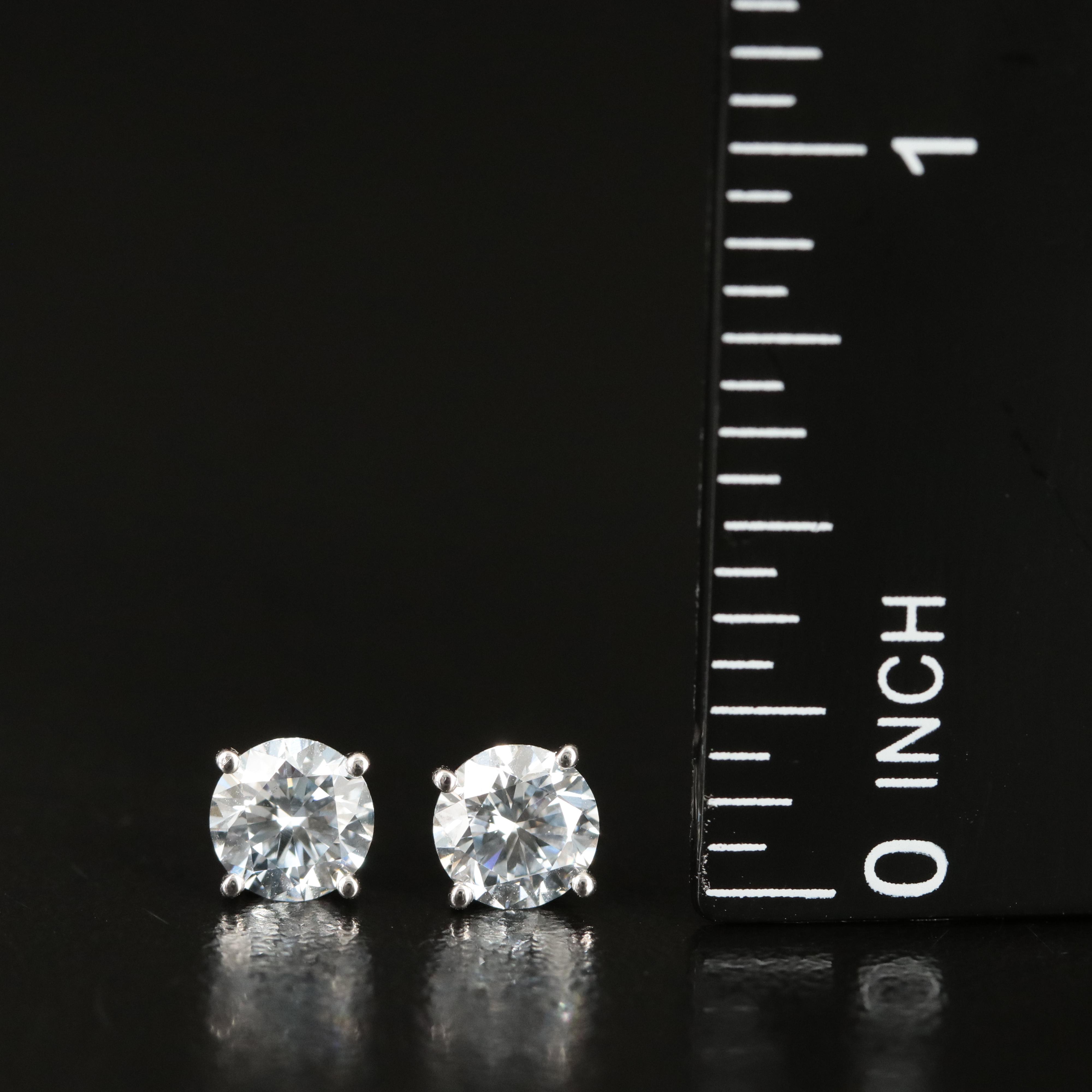 14K 1.26 CTW Lab Grown Diamond Stud Earrings