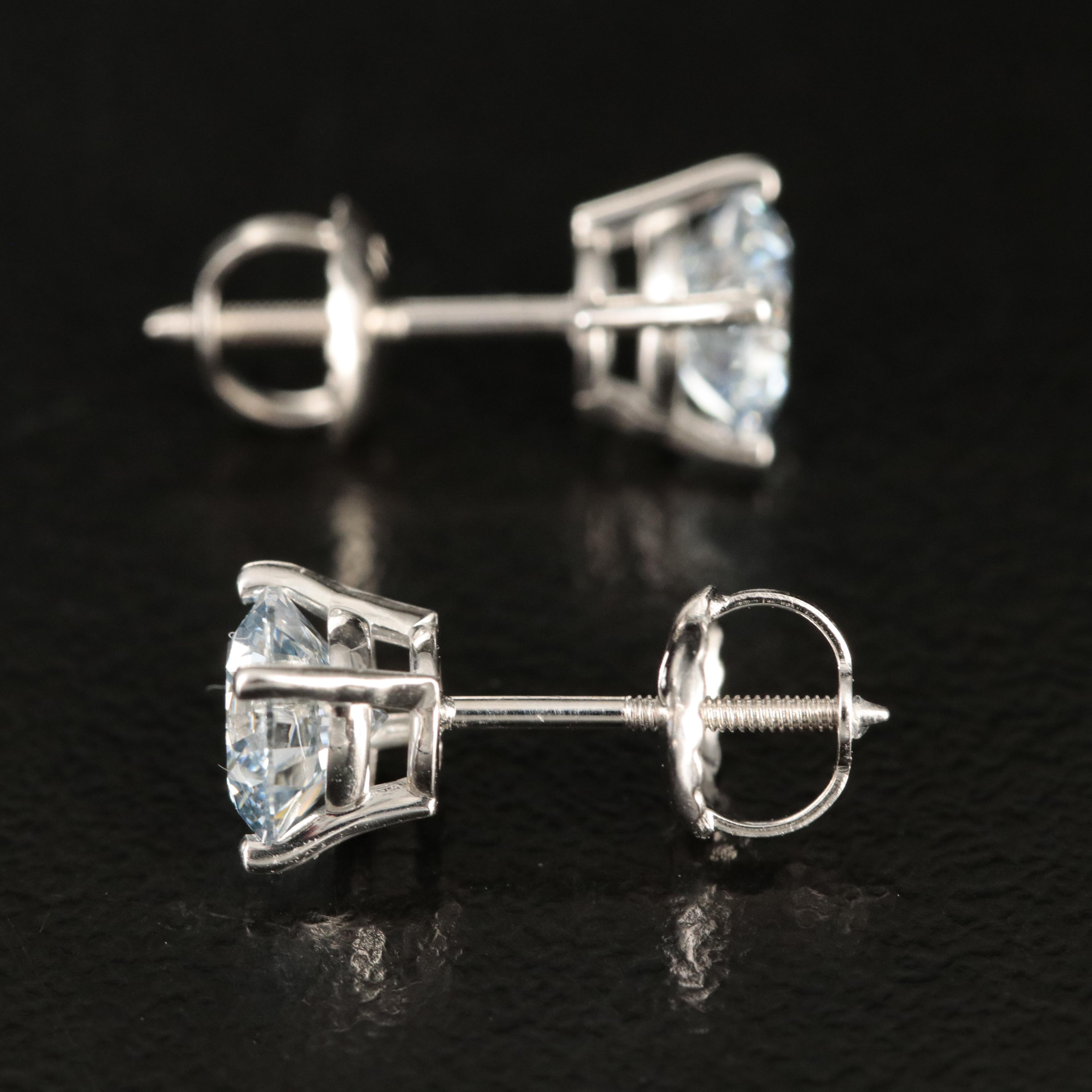14K 1.26 CTW Lab Grown Diamond Stud Earrings