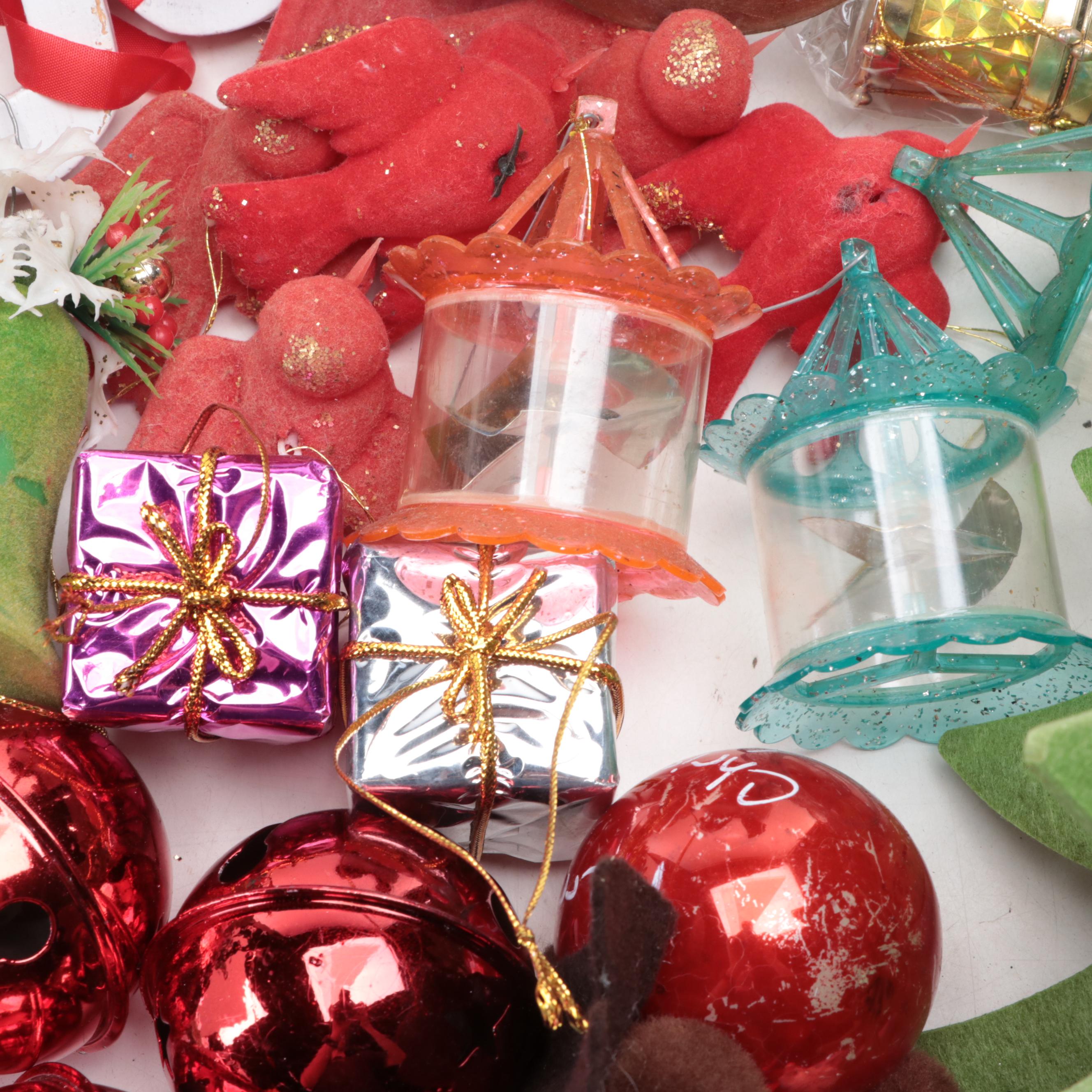 Christmas Ornaments and Table Decor, Late 20th Century