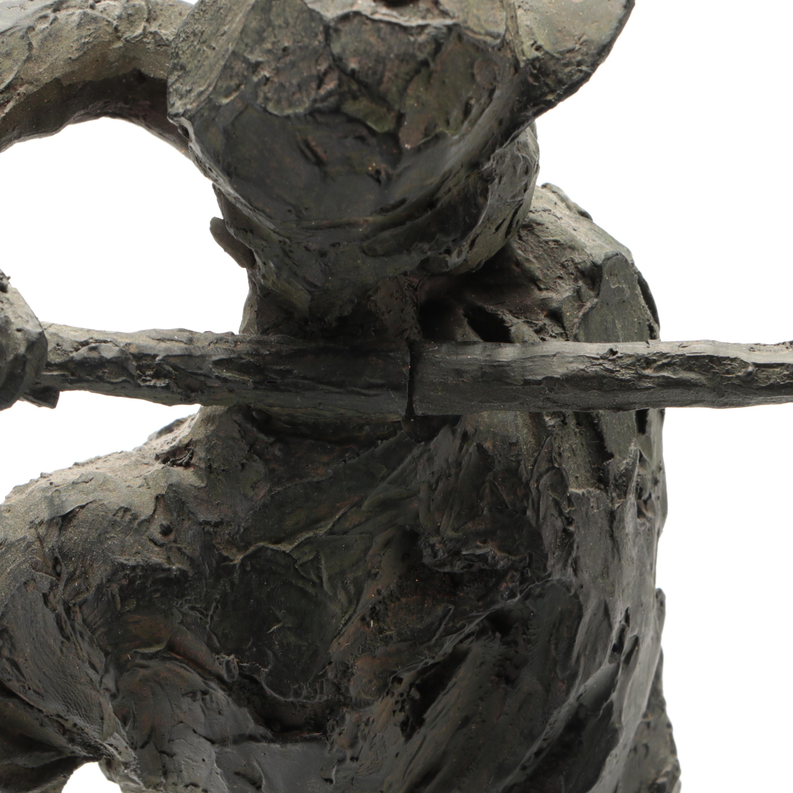 Signed "Crooked Stick Golf Club" with More Golf Books and Resin Golfer Statuette