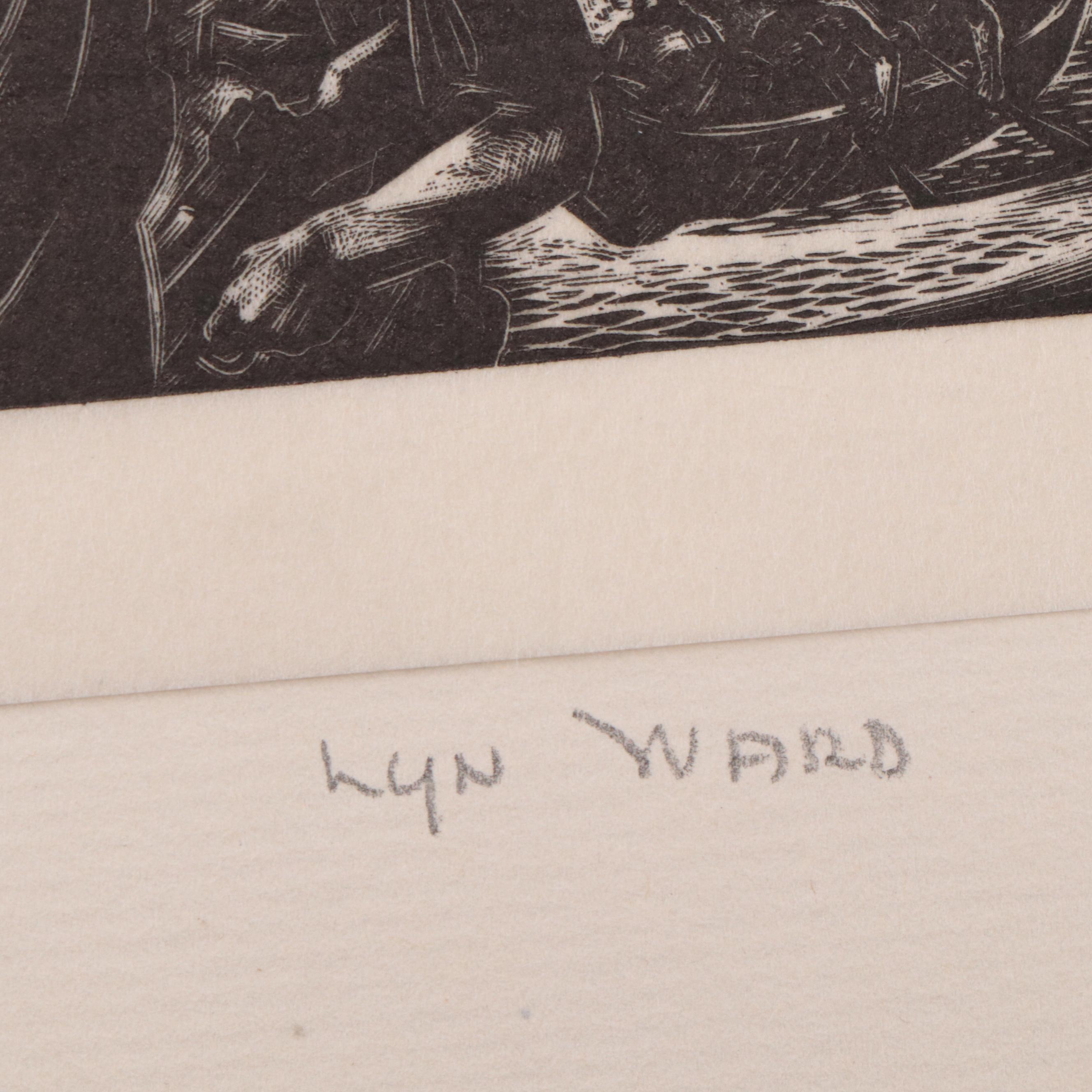 Lynd Ward Wood Engraving of Figures