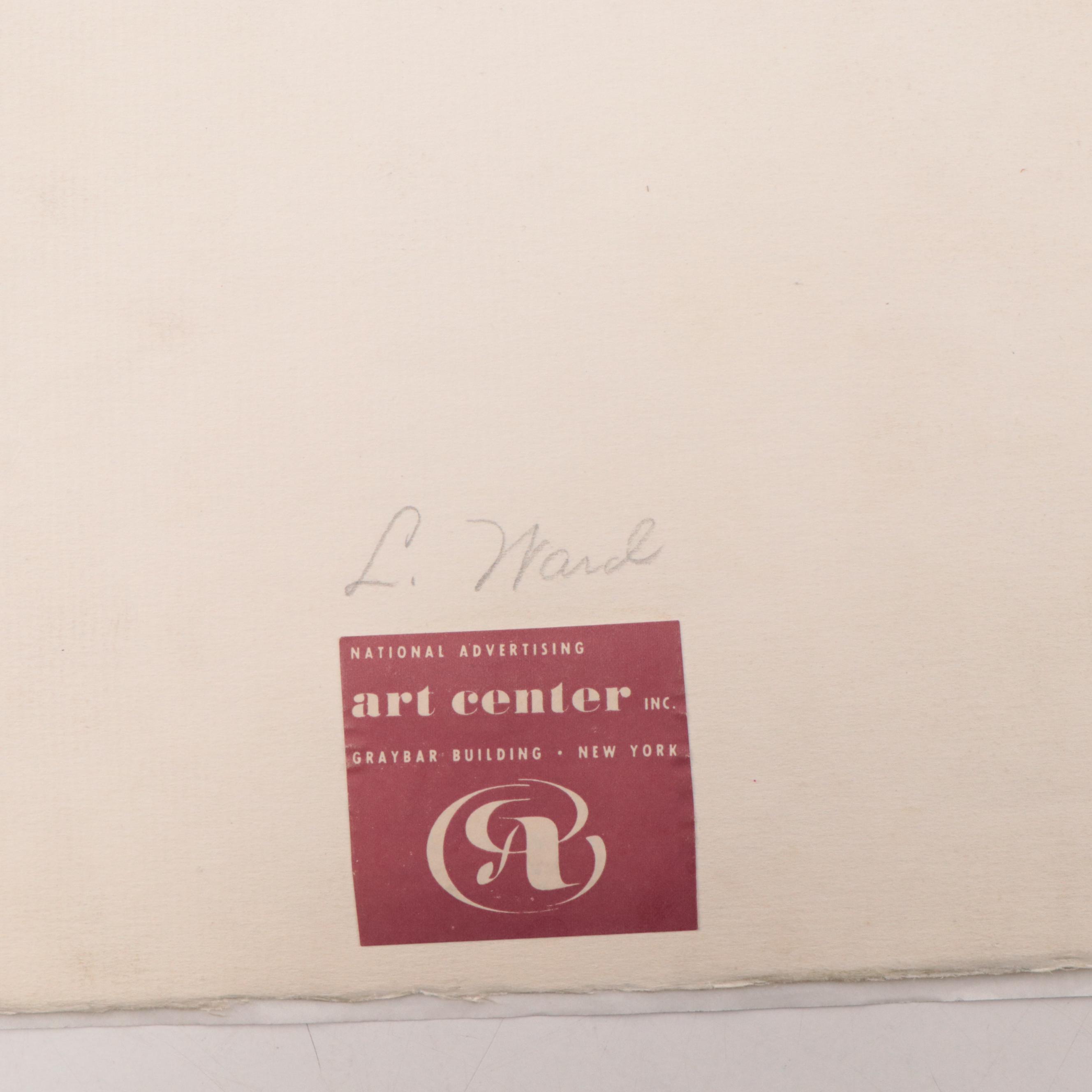 Lynd Ward Wood Engraving of Figures