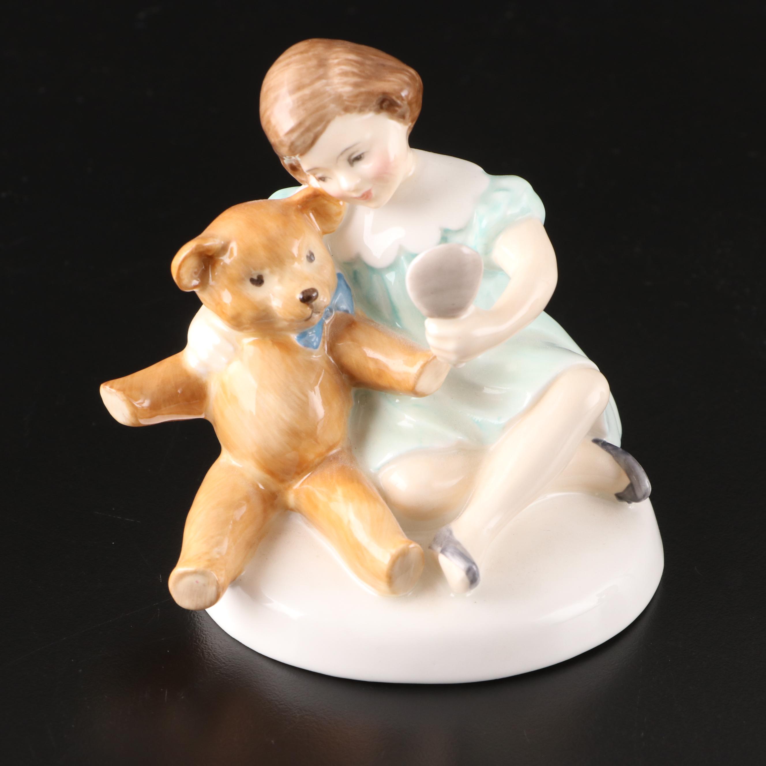 Royal Doulton "My Teddy", Lenox, and Royal Copenhagen Porcelain Bear Figurines