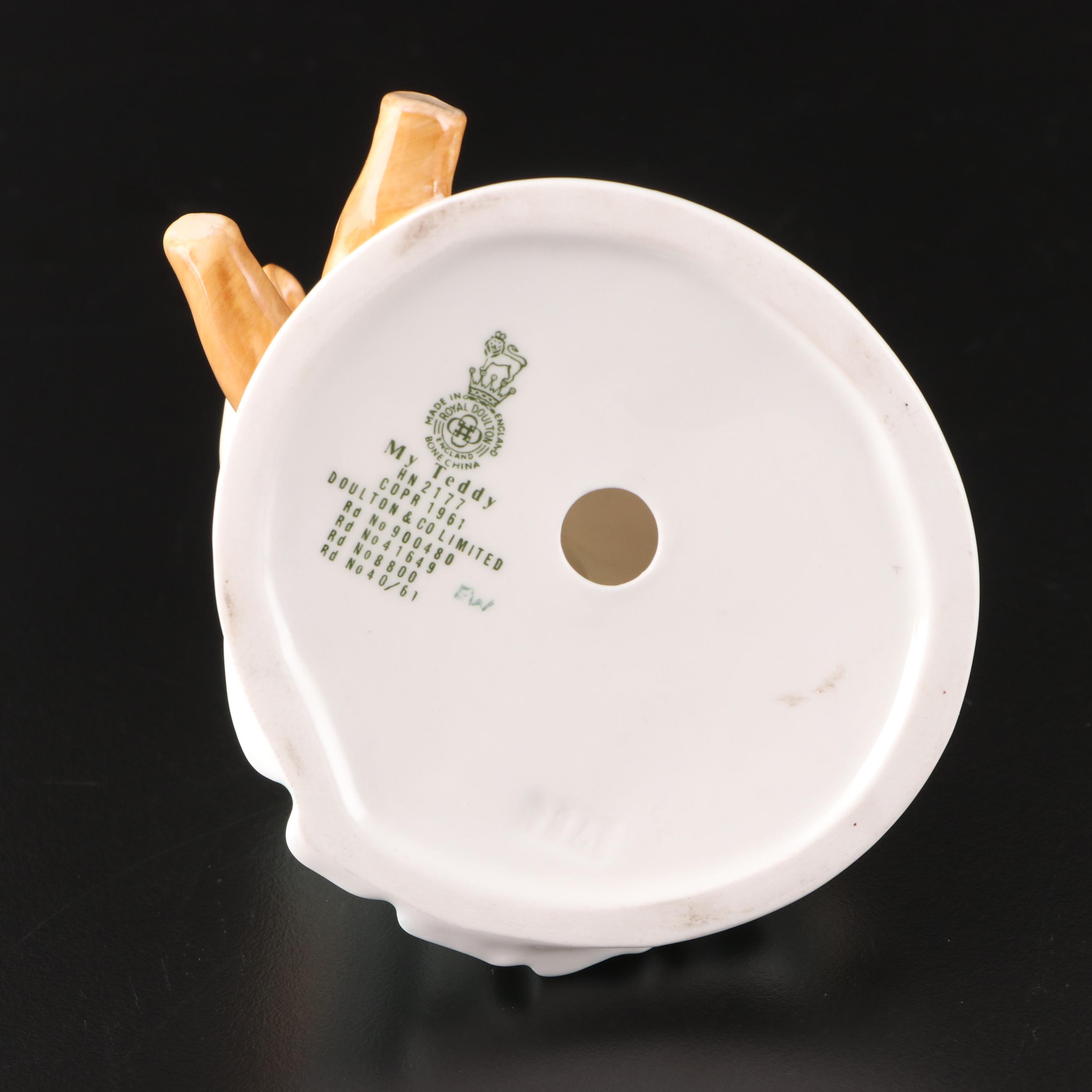 Royal Doulton "My Teddy", Lenox, and Royal Copenhagen Porcelain Bear Figurines