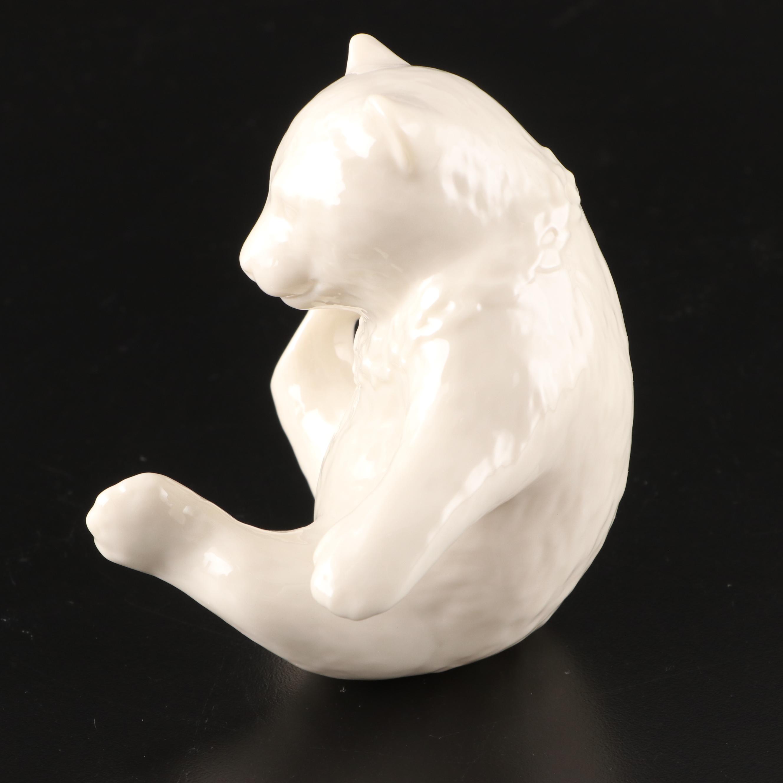 Royal Doulton "My Teddy", Lenox, and Royal Copenhagen Porcelain Bear Figurines