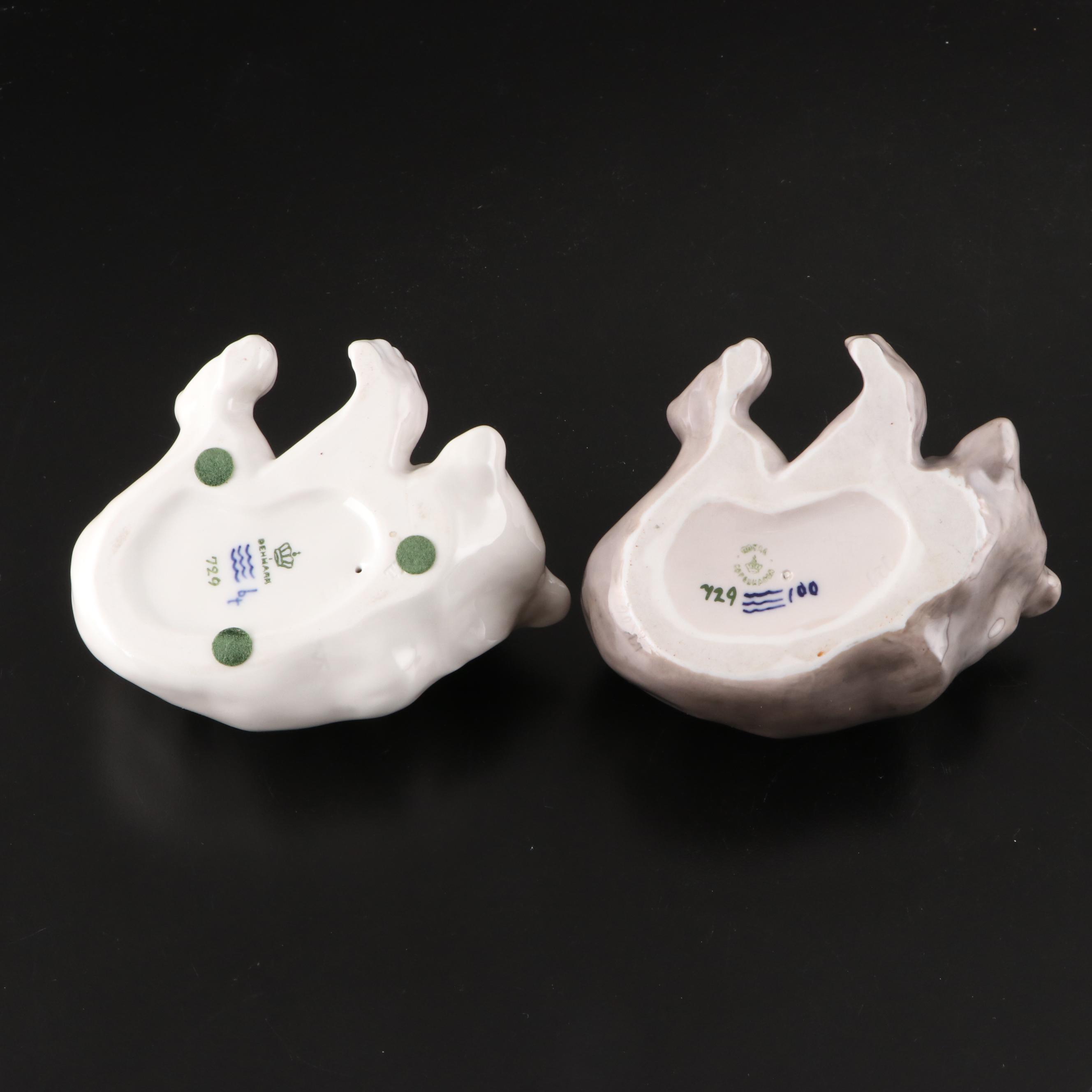 Royal Doulton "My Teddy", Lenox, and Royal Copenhagen Porcelain Bear Figurines