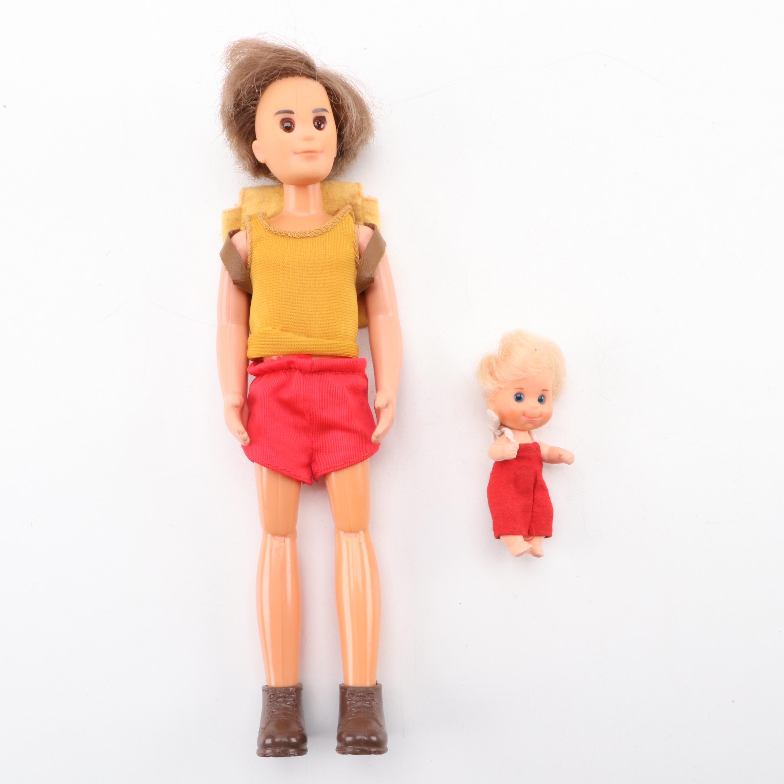 Mattel Sunshine Family Barn and Room with Dolls, Livestock and Clothing