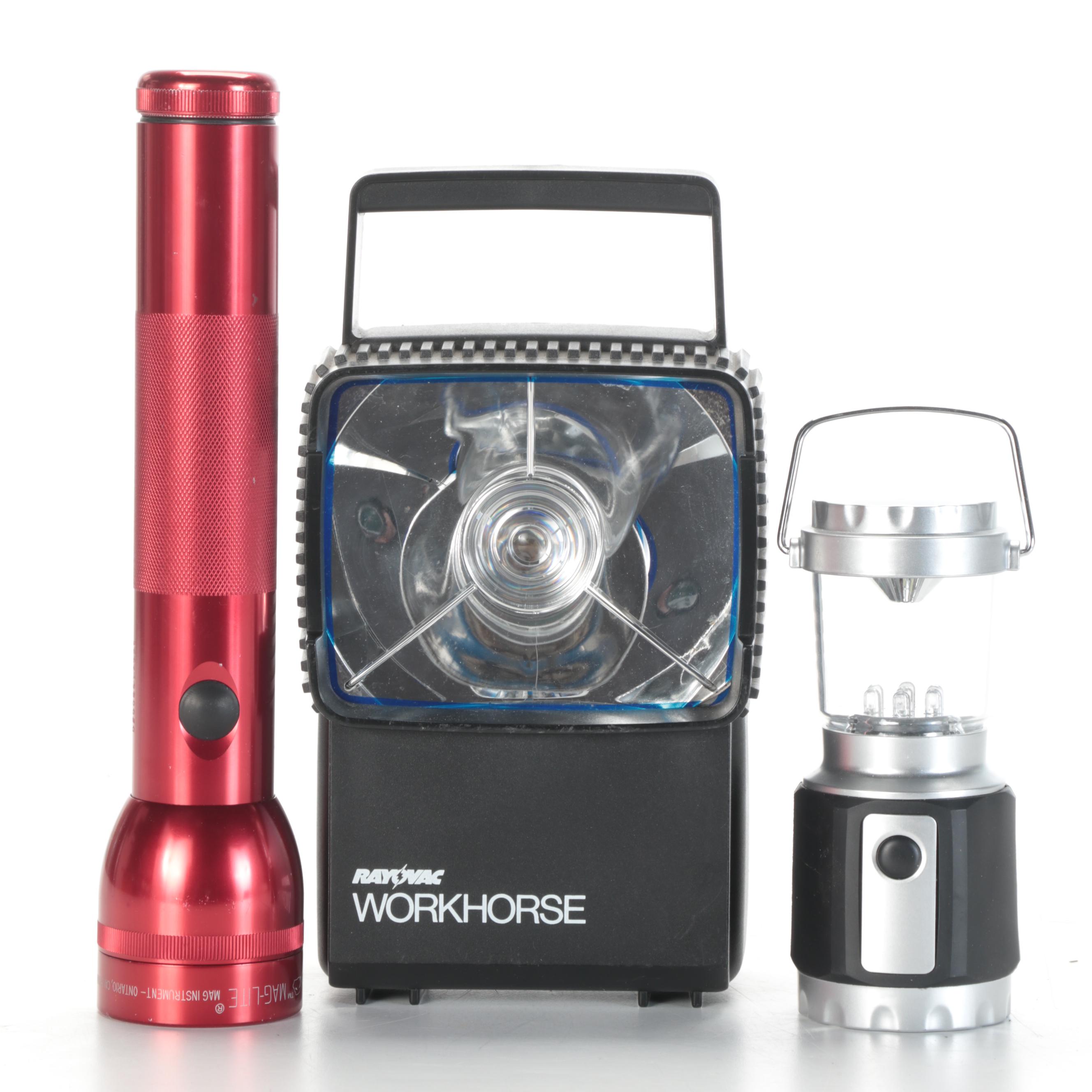 Craftsman Tool Box With Hand Tools and Flashlight, Work Lights