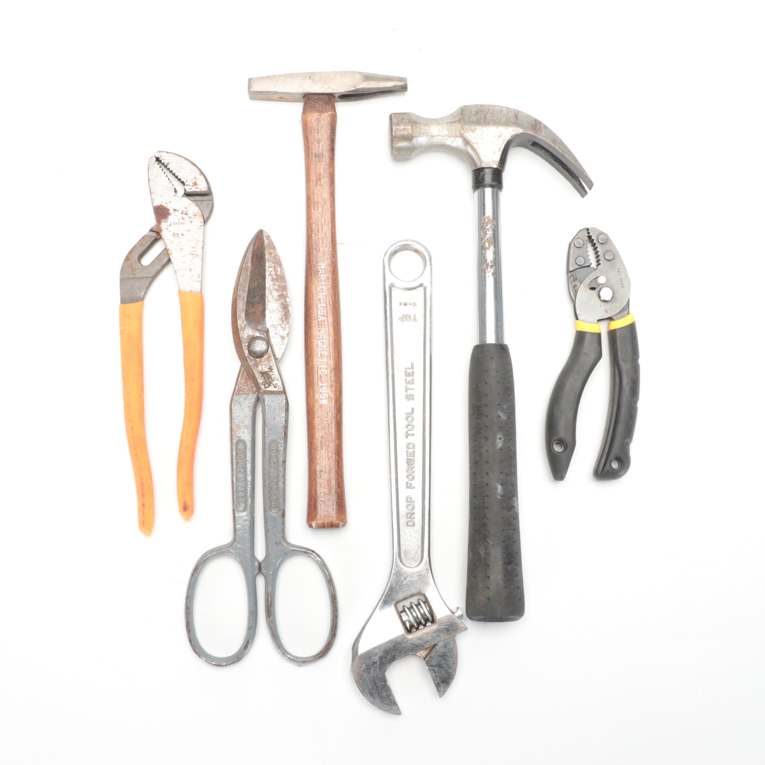 Craftsman Tool Box With Hand Tools and Flashlight, Work Lights