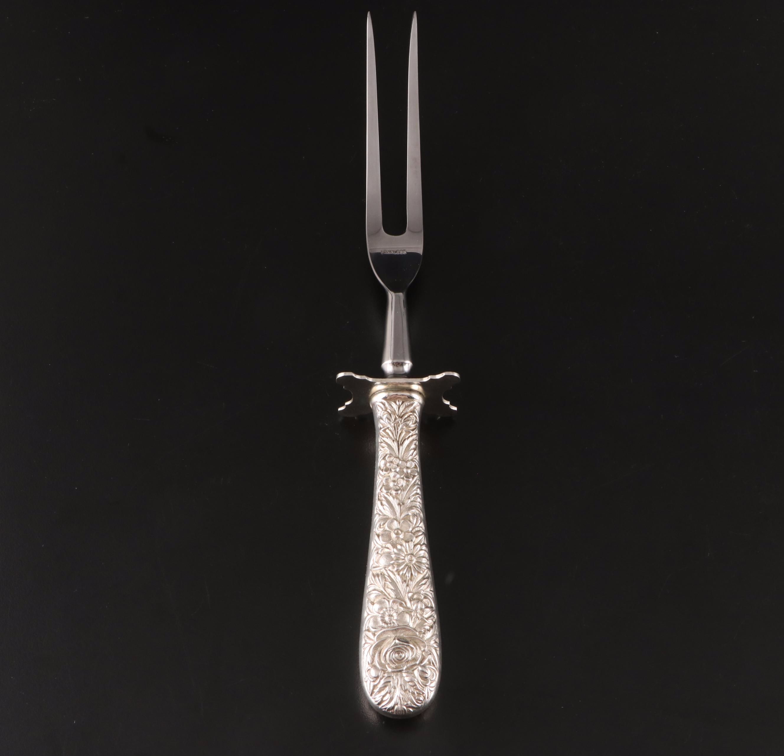 S. Kirk & Son "Repoussé" Sterling Silver Handle Carving Set