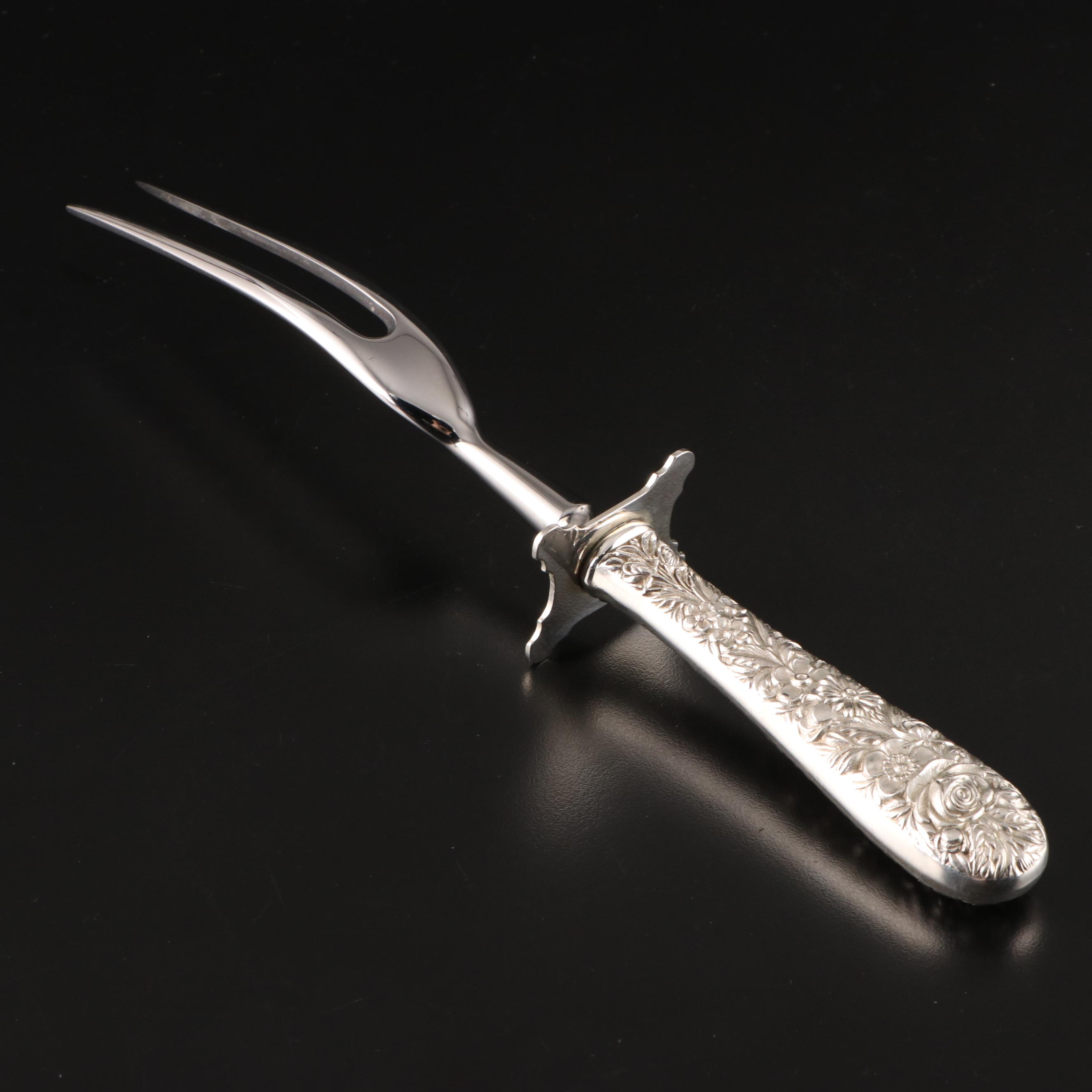 S. Kirk & Son "Repoussé" Sterling Silver Handle Carving Set