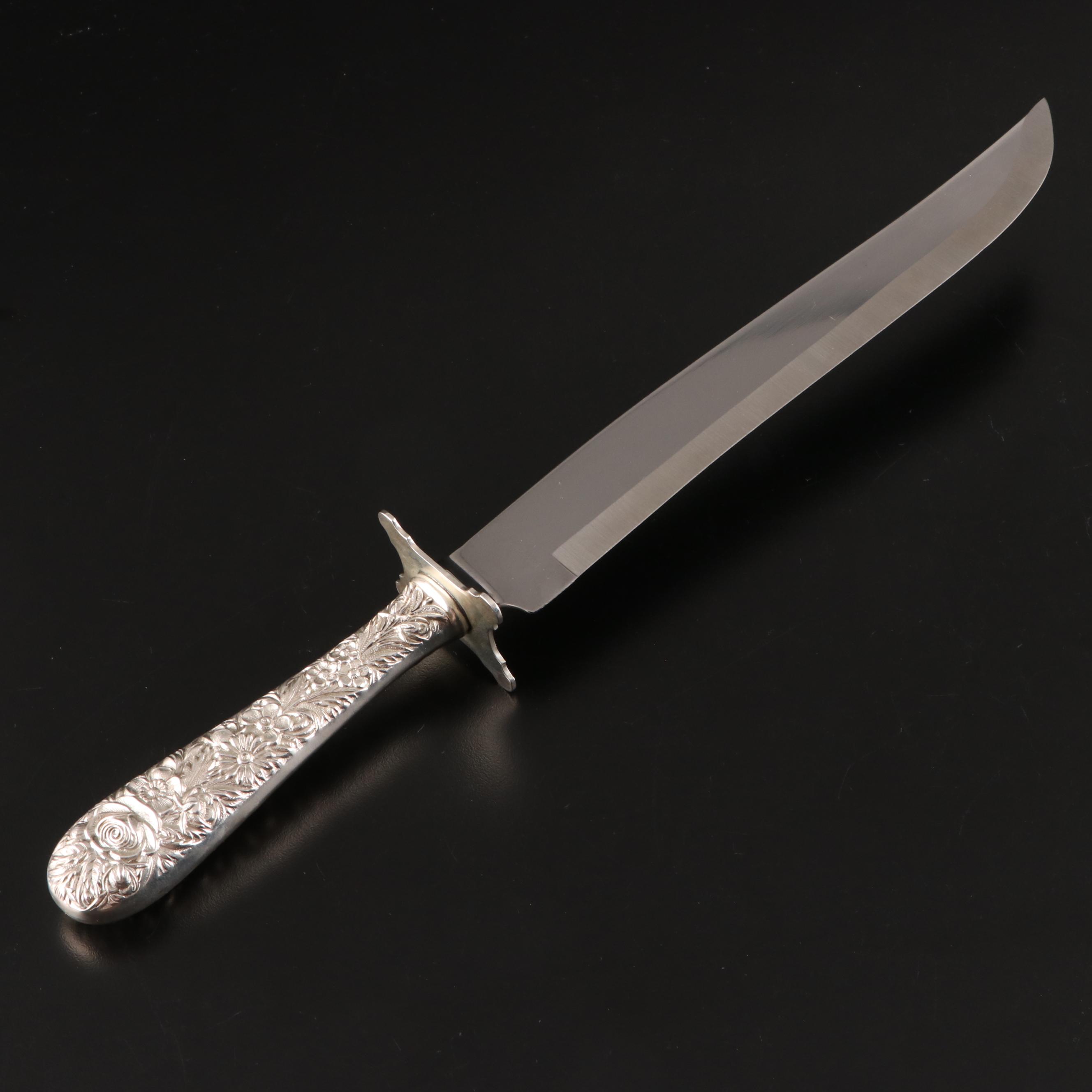 S. Kirk & Son "Repoussé" Sterling Silver Handle Carving Set