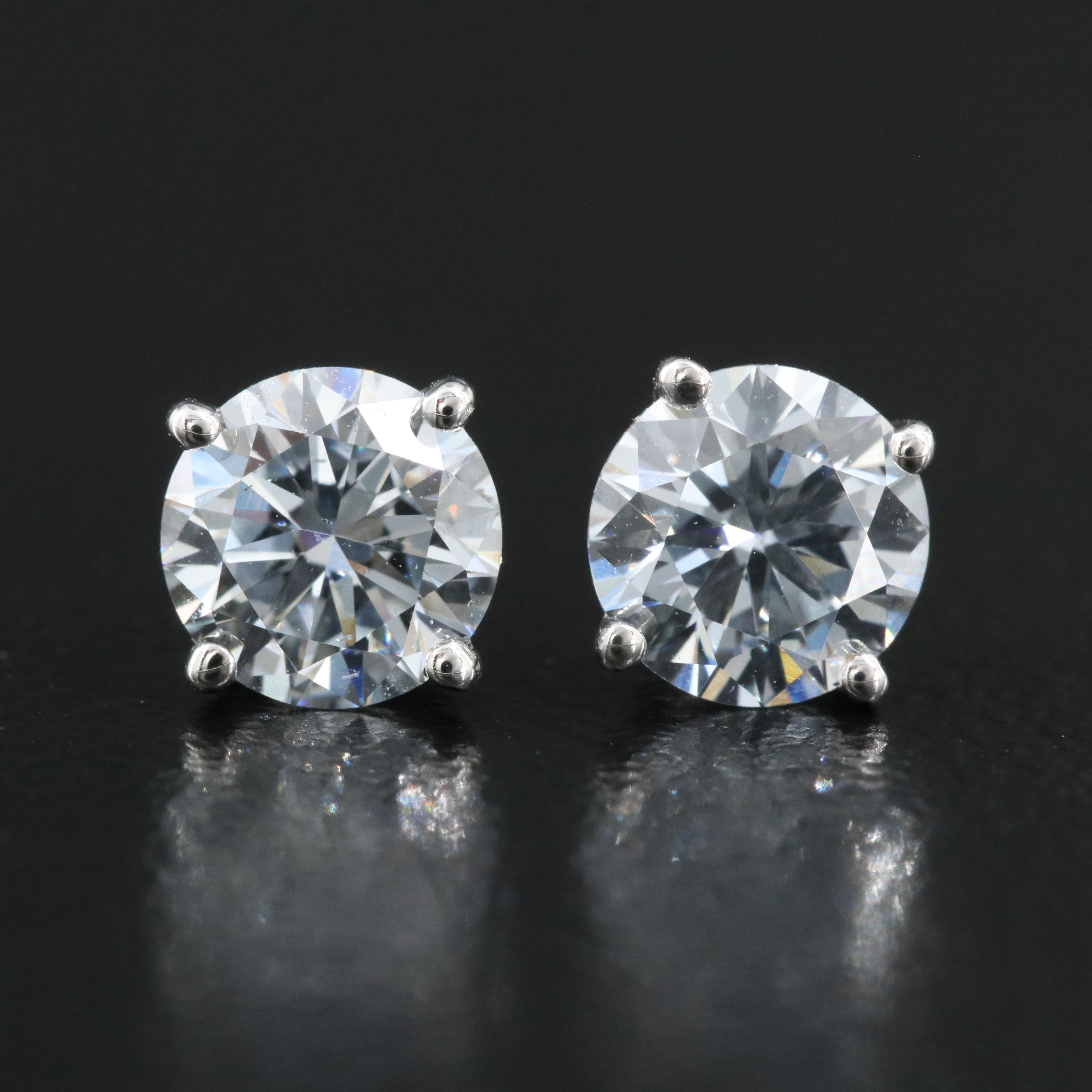 14K 1.12 CTW Lab Grown Diamond Stud Earrings