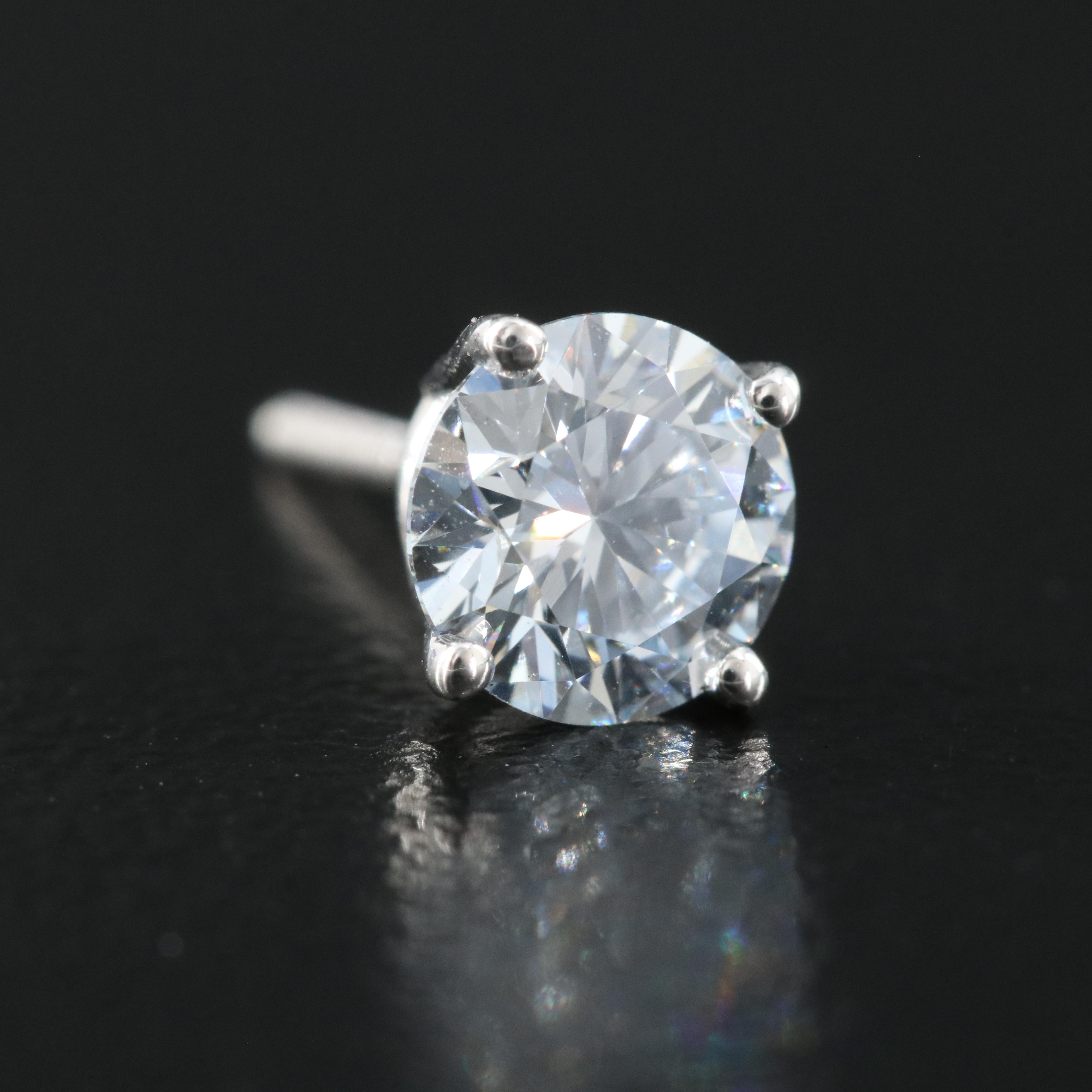 14K 1.12 CTW Lab Grown Diamond Stud Earrings