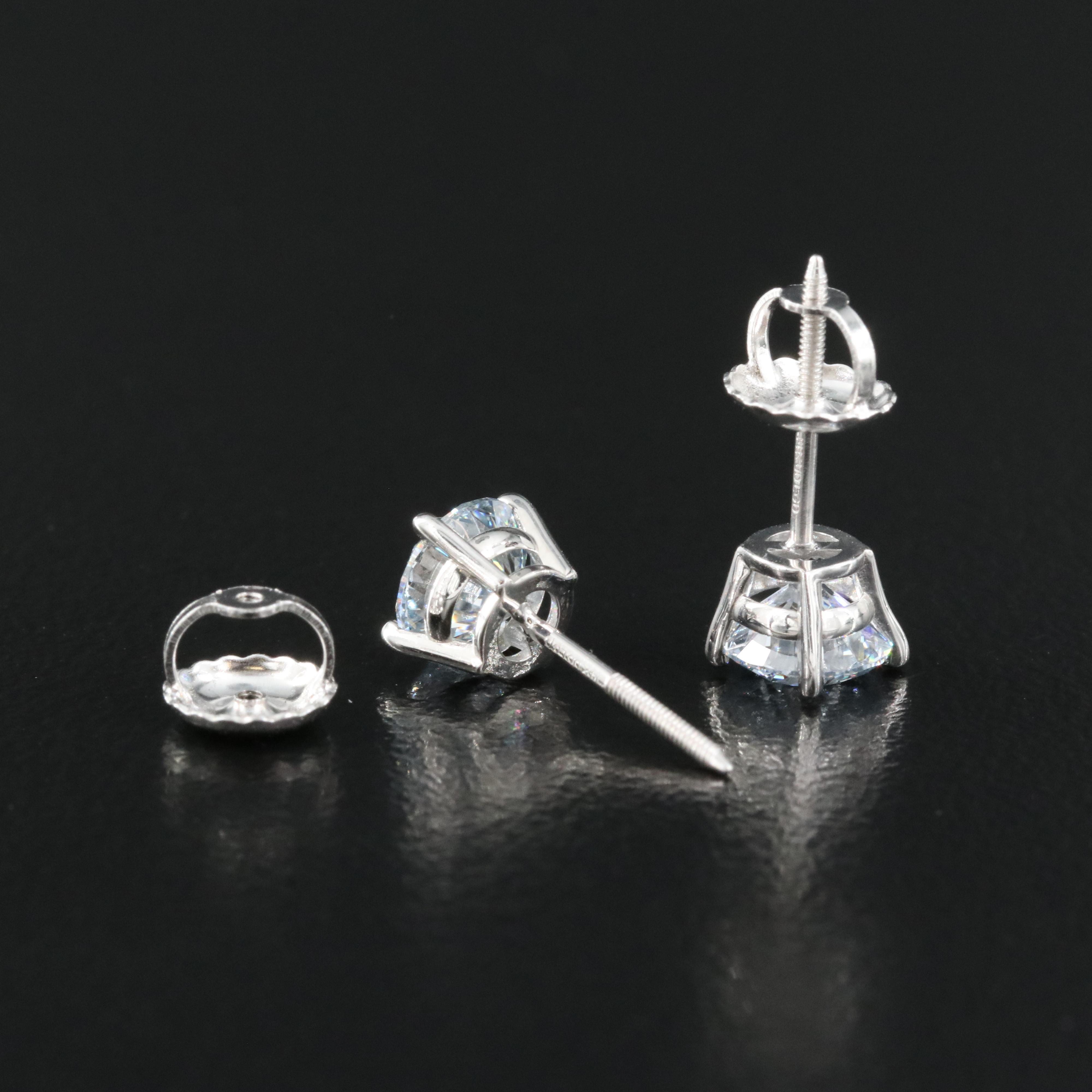 14K 1.12 CTW Lab Grown Diamond Stud Earrings