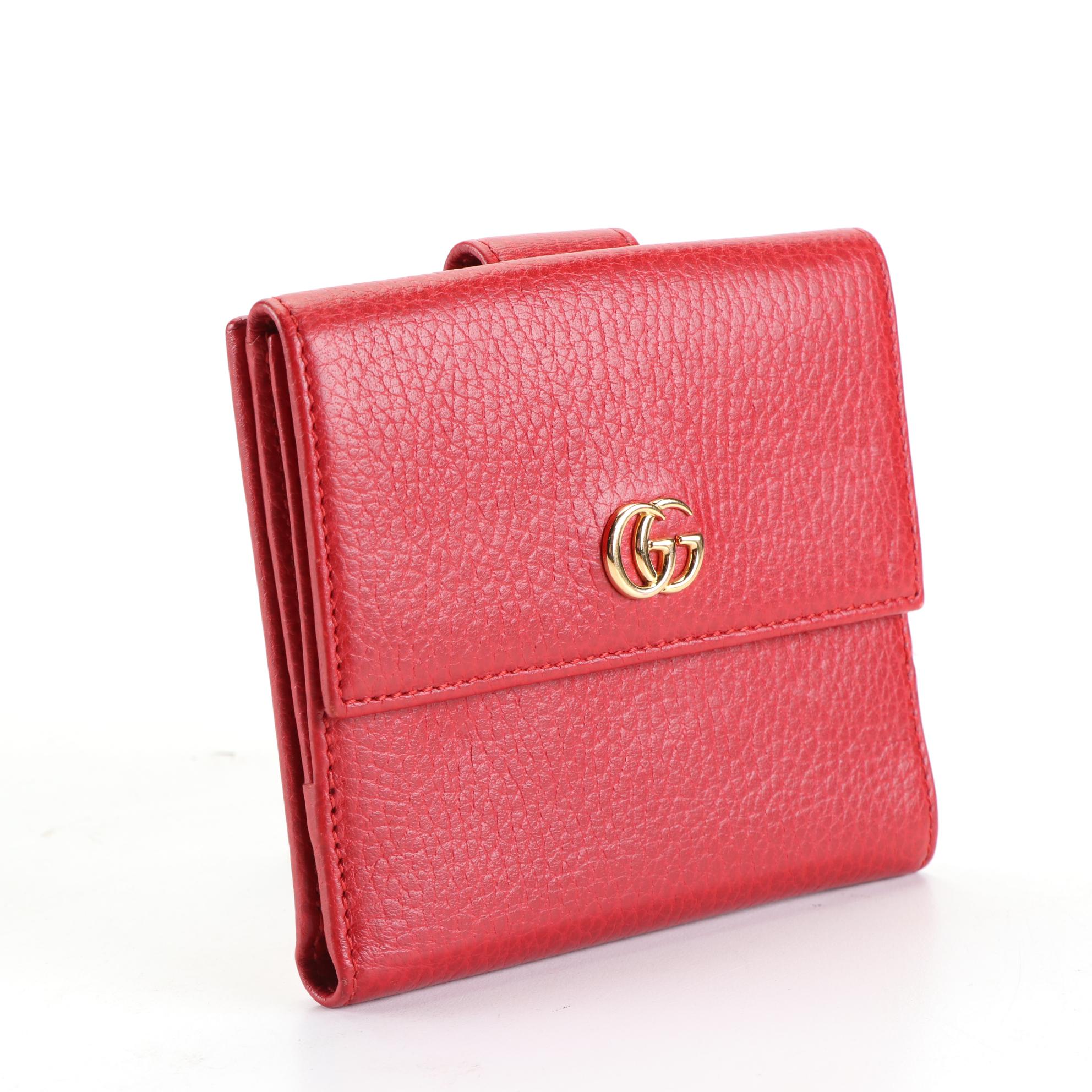 Gucci GG Compact Wallet in Grain Leather