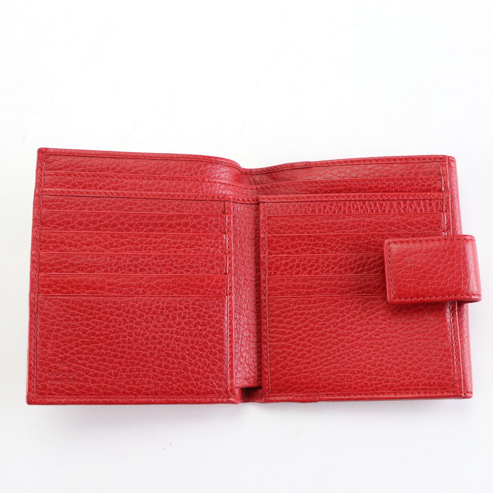 Gucci GG Compact Wallet in Grain Leather