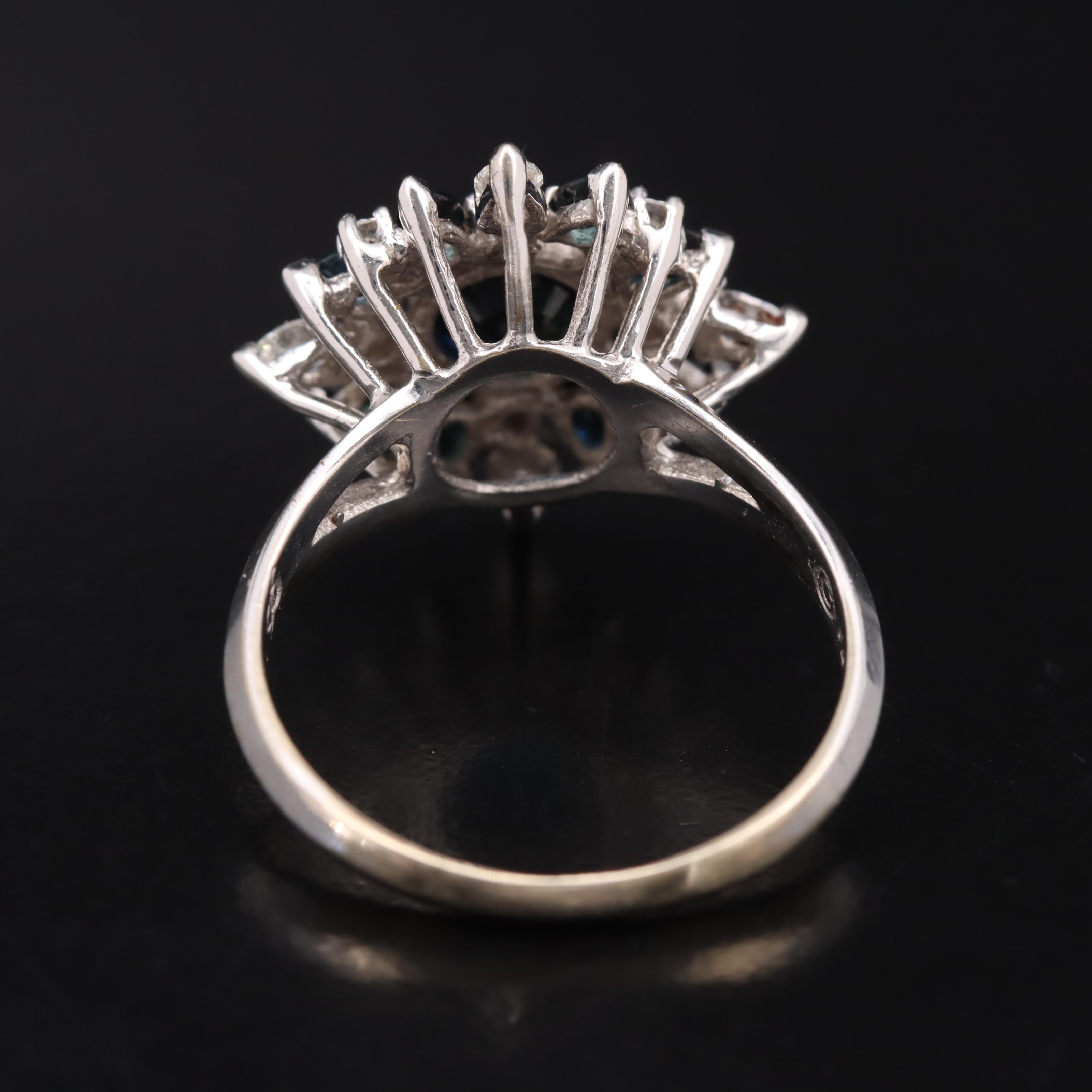 18K Sapphire and Diamond Ring