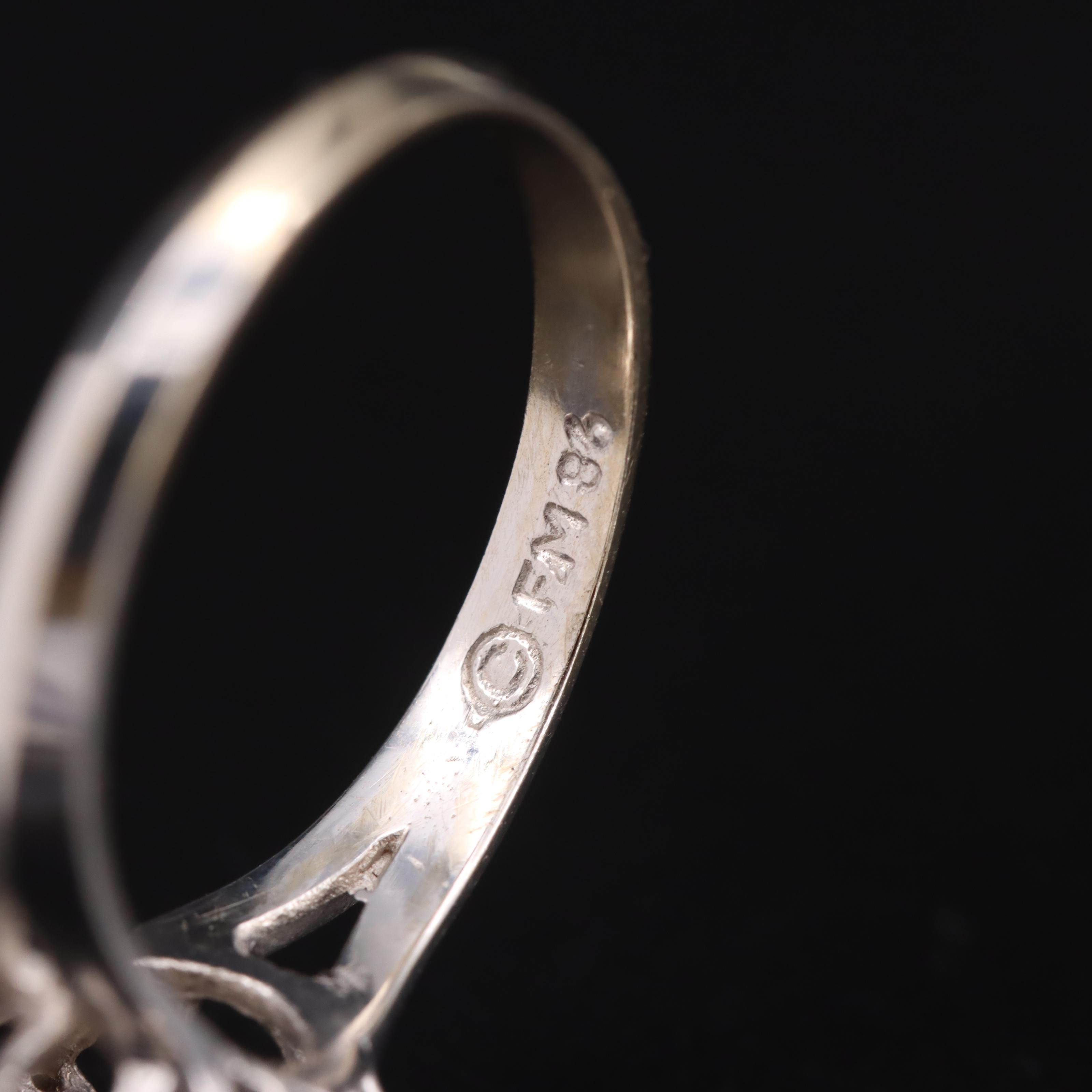 18K Sapphire and Diamond Ring