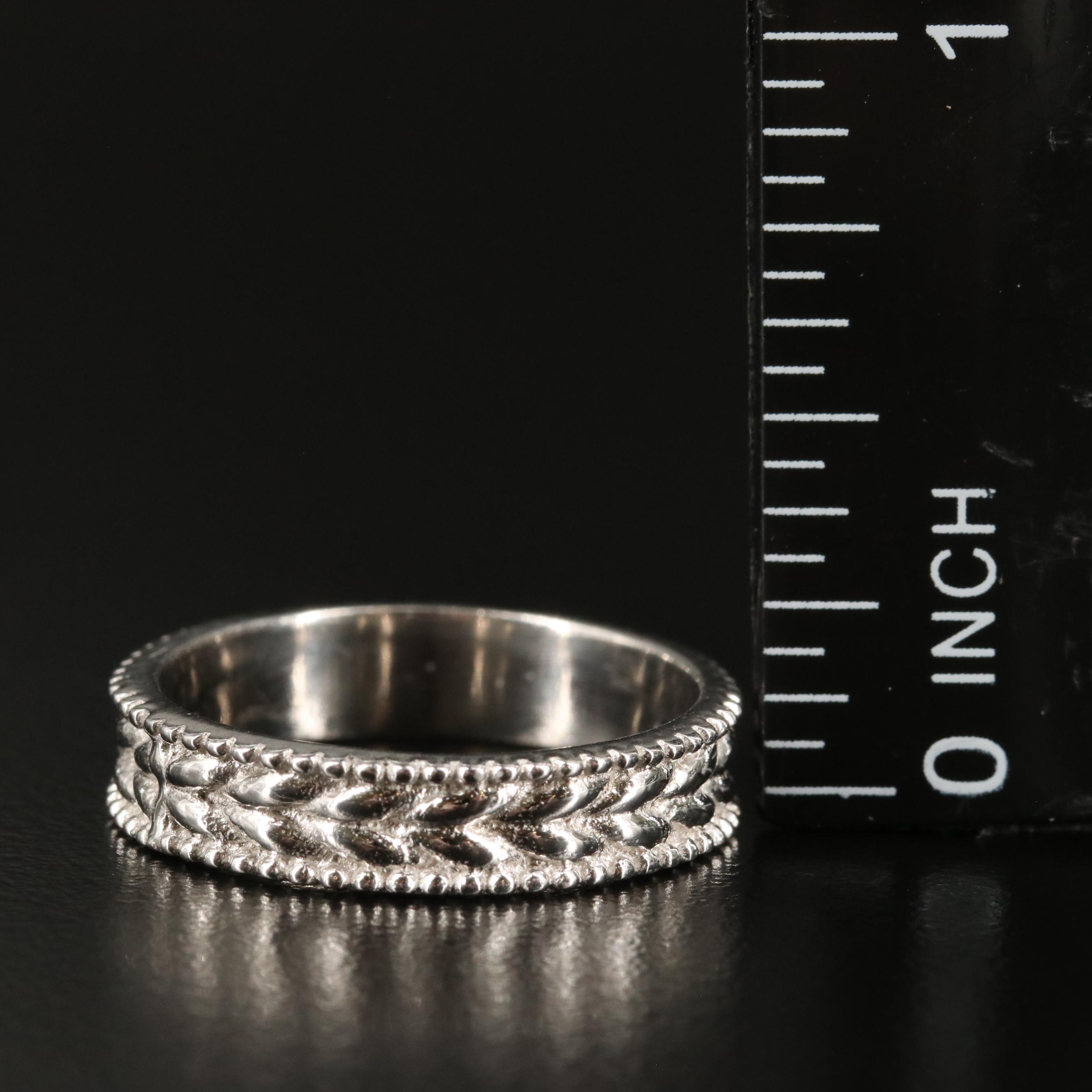 Sterling Patterned Band