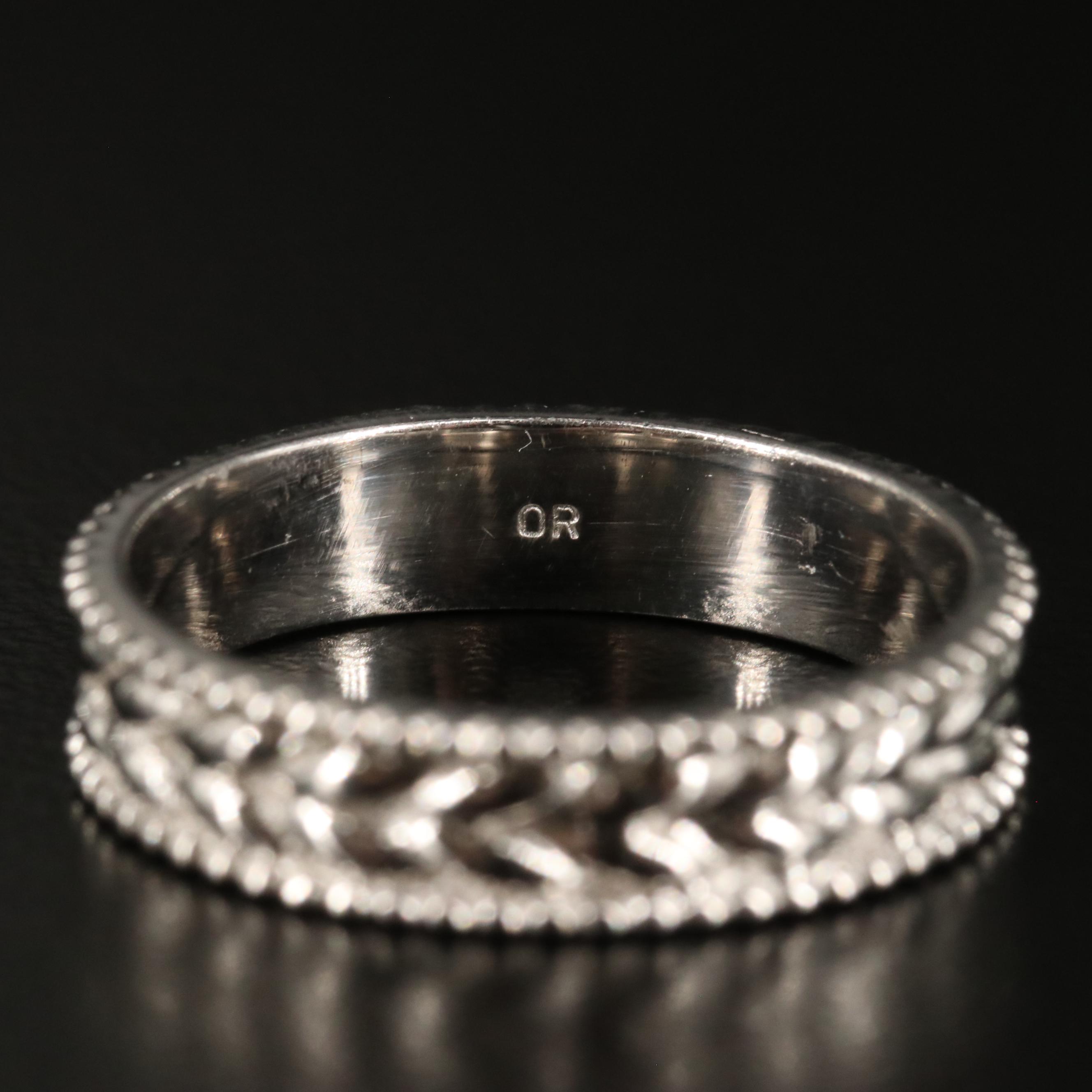 Sterling Patterned Band