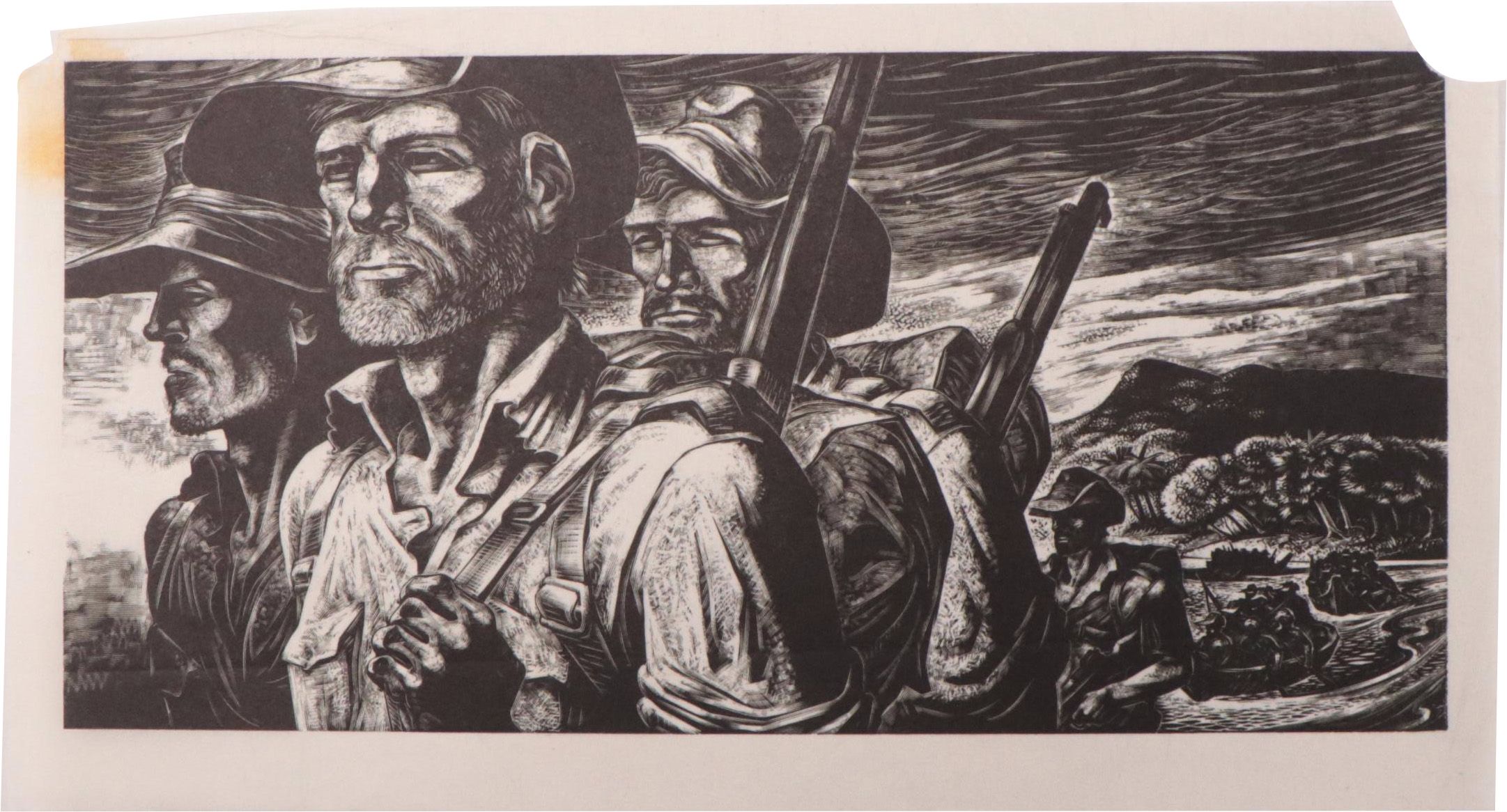 Lynd Ward Wood Engraving of Figures