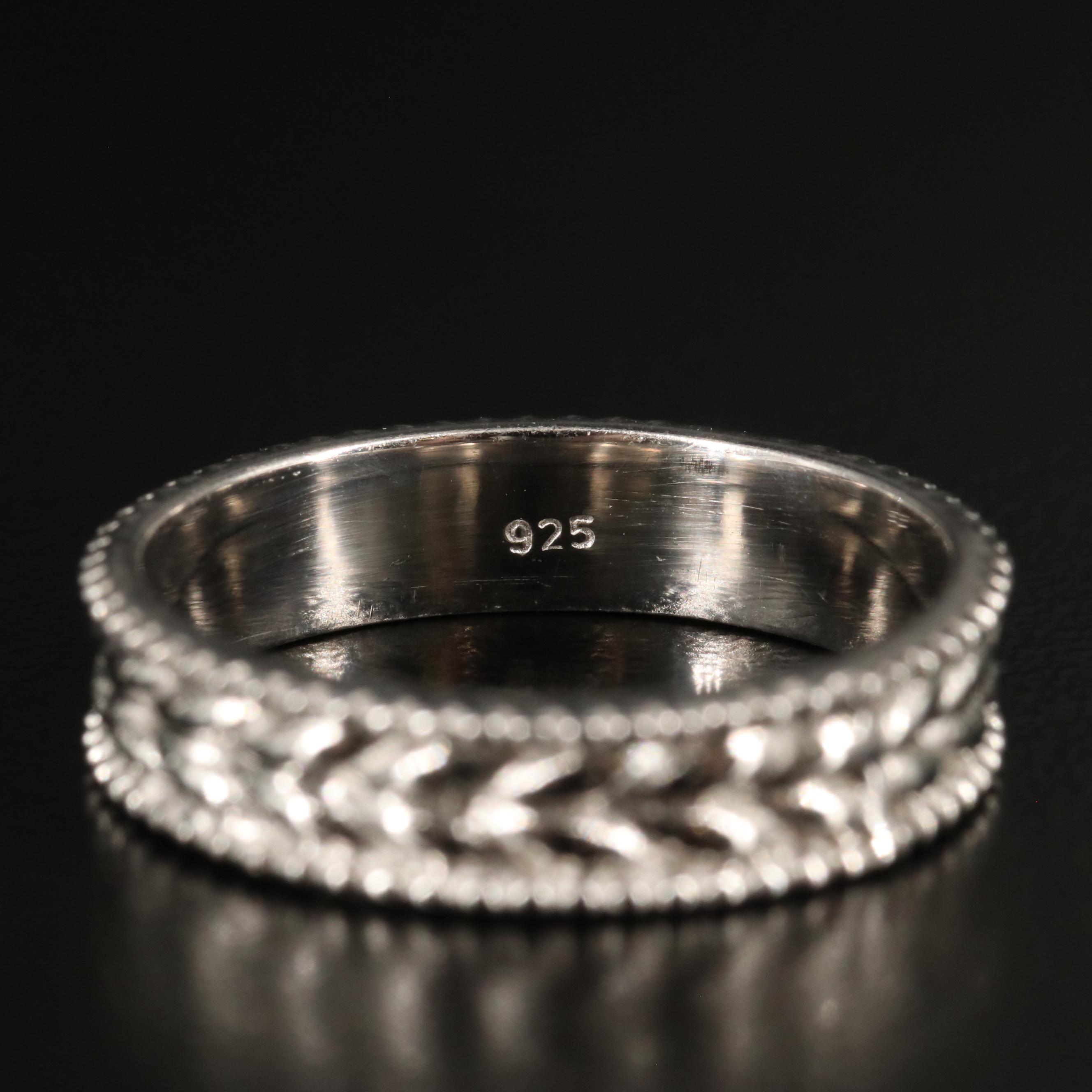 Sterling Patterned Band
