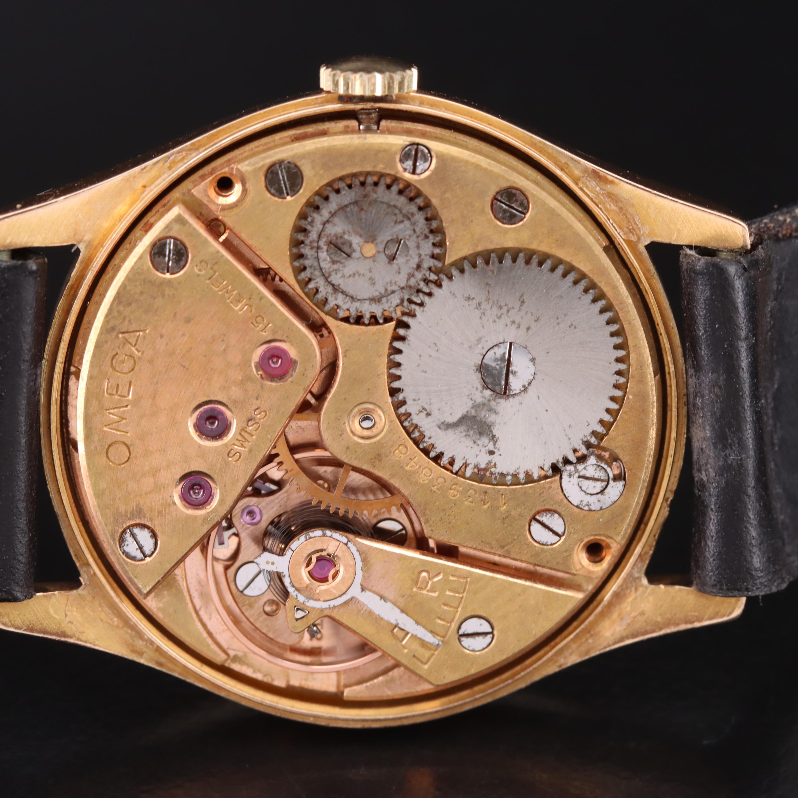 1947 Omega 18K Hand-Wind Watch