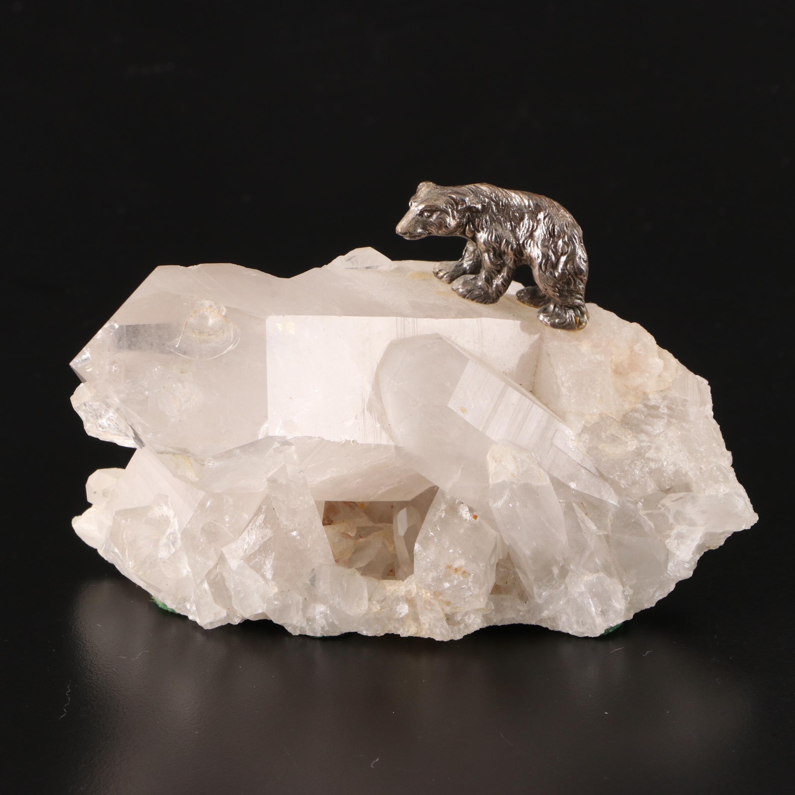 Dorothy Chavez & Yellowhorse Zuni Sterling Bear Fetish, James Carpenter Bears