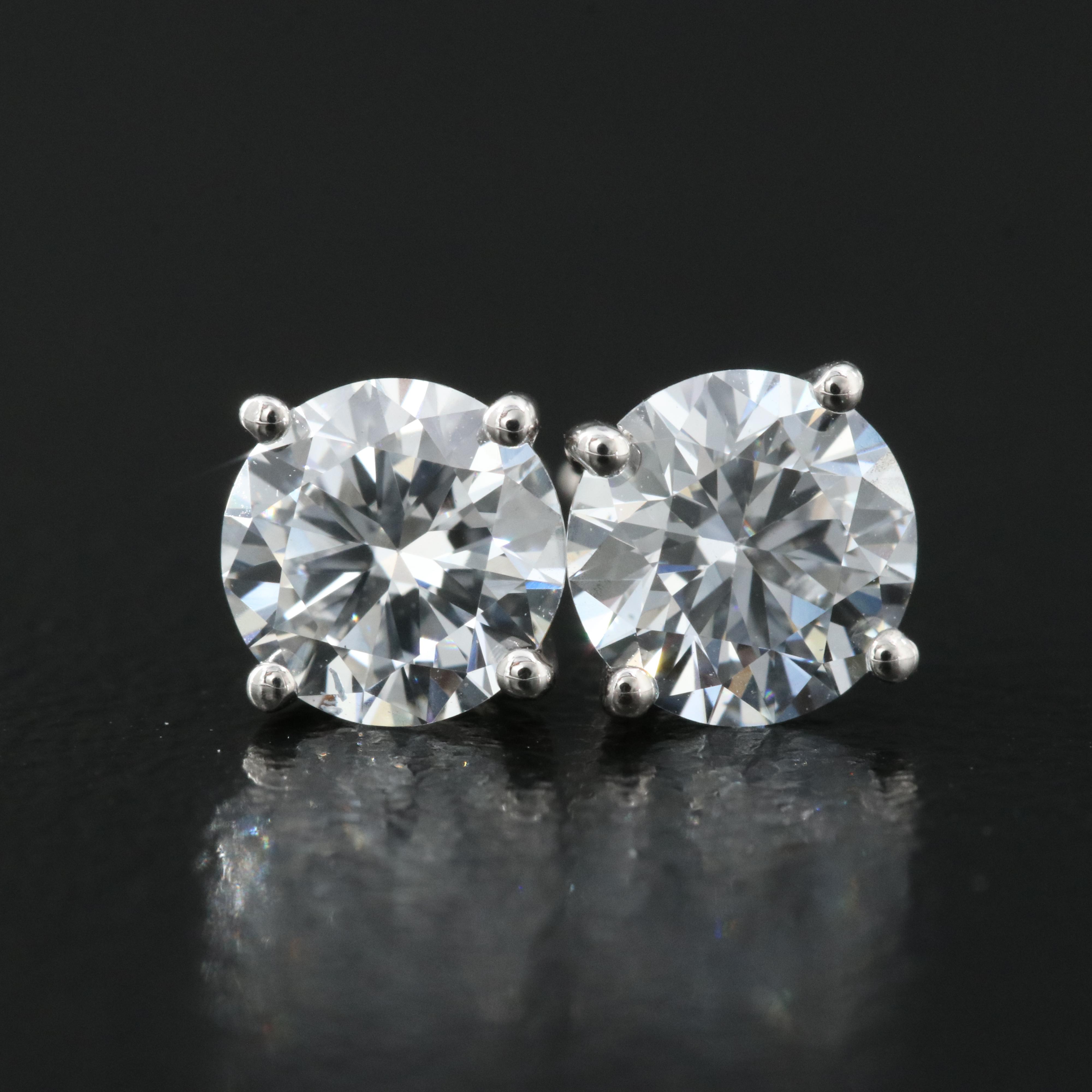 14K 1.19 CTW Lab Grown Diamond Stud Earrings