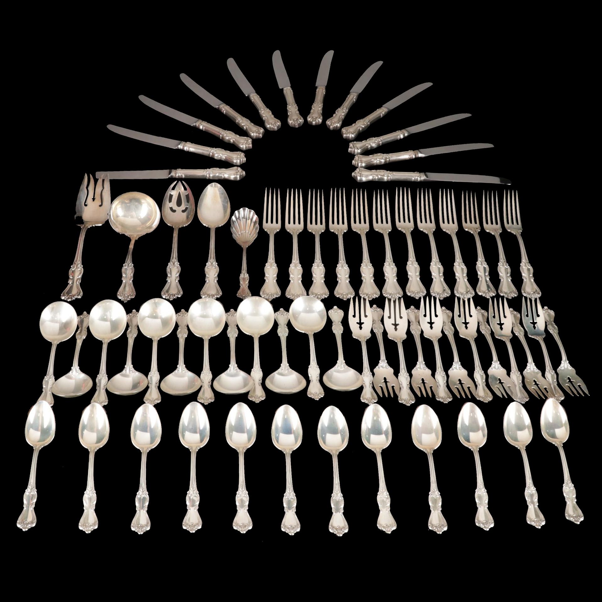 Reed & Barton "Marlborough" Sterling Silver Flatware, 1906-2011