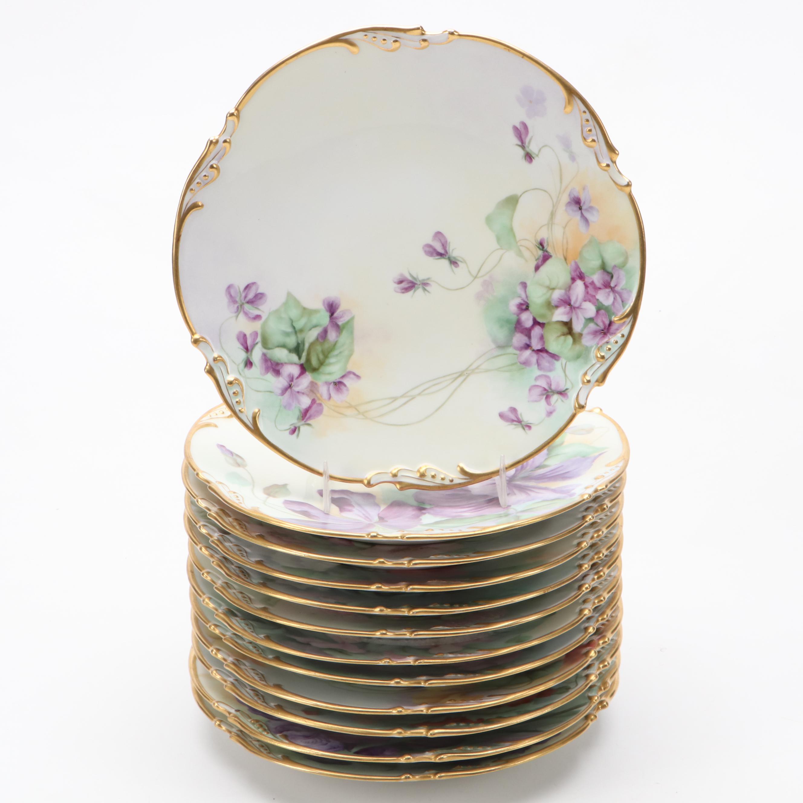 Jean Pouyat Limoges, Paul Muller for St. Walburg Academy Porcelain Tableware